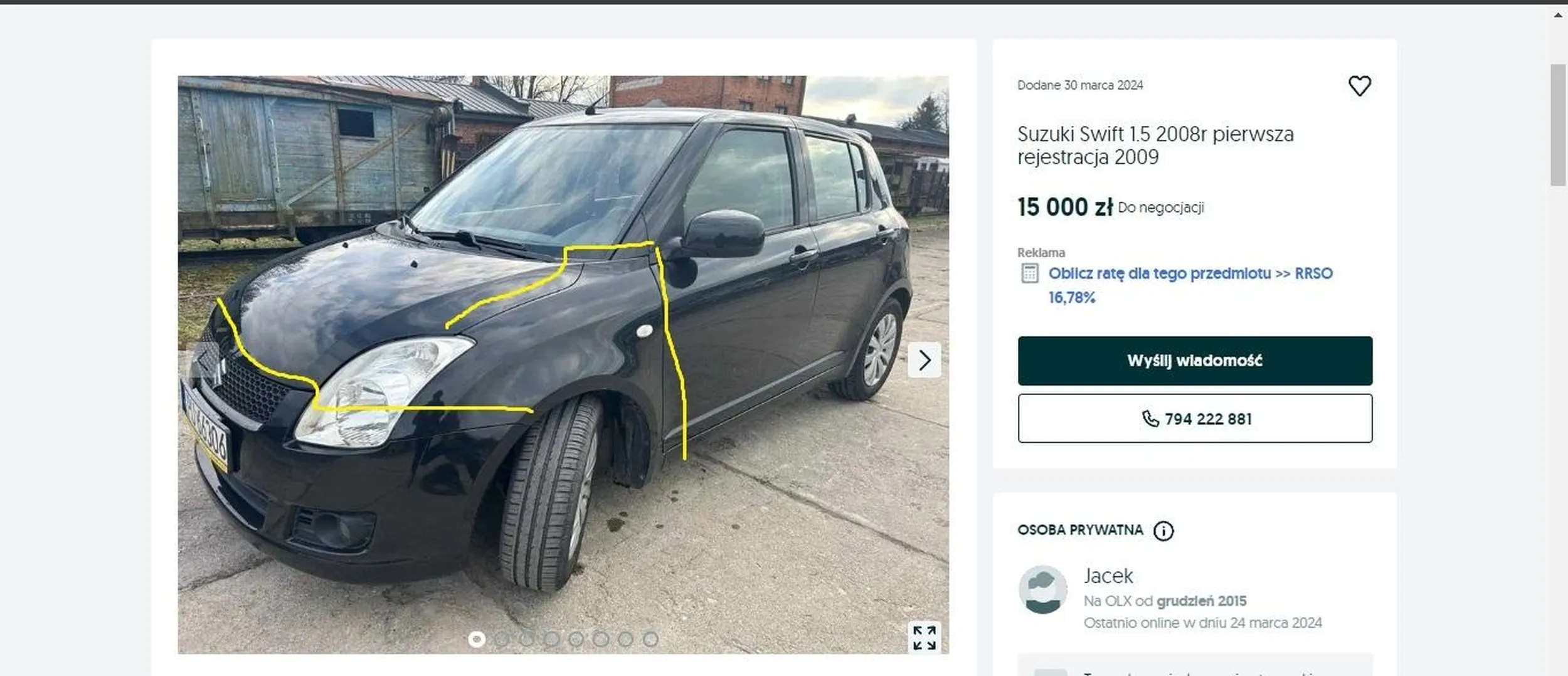 auto pokolizyjne, uderzone prawy tył