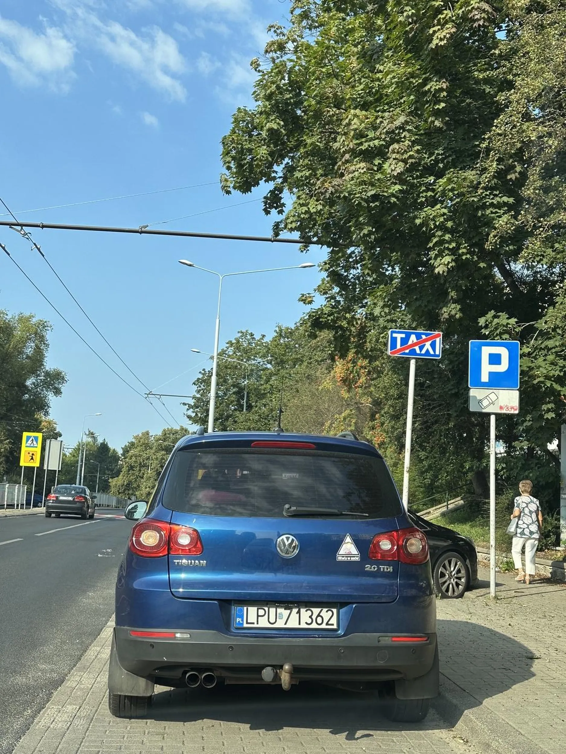 Parkuje na postoju TAXI nie będąc taxi