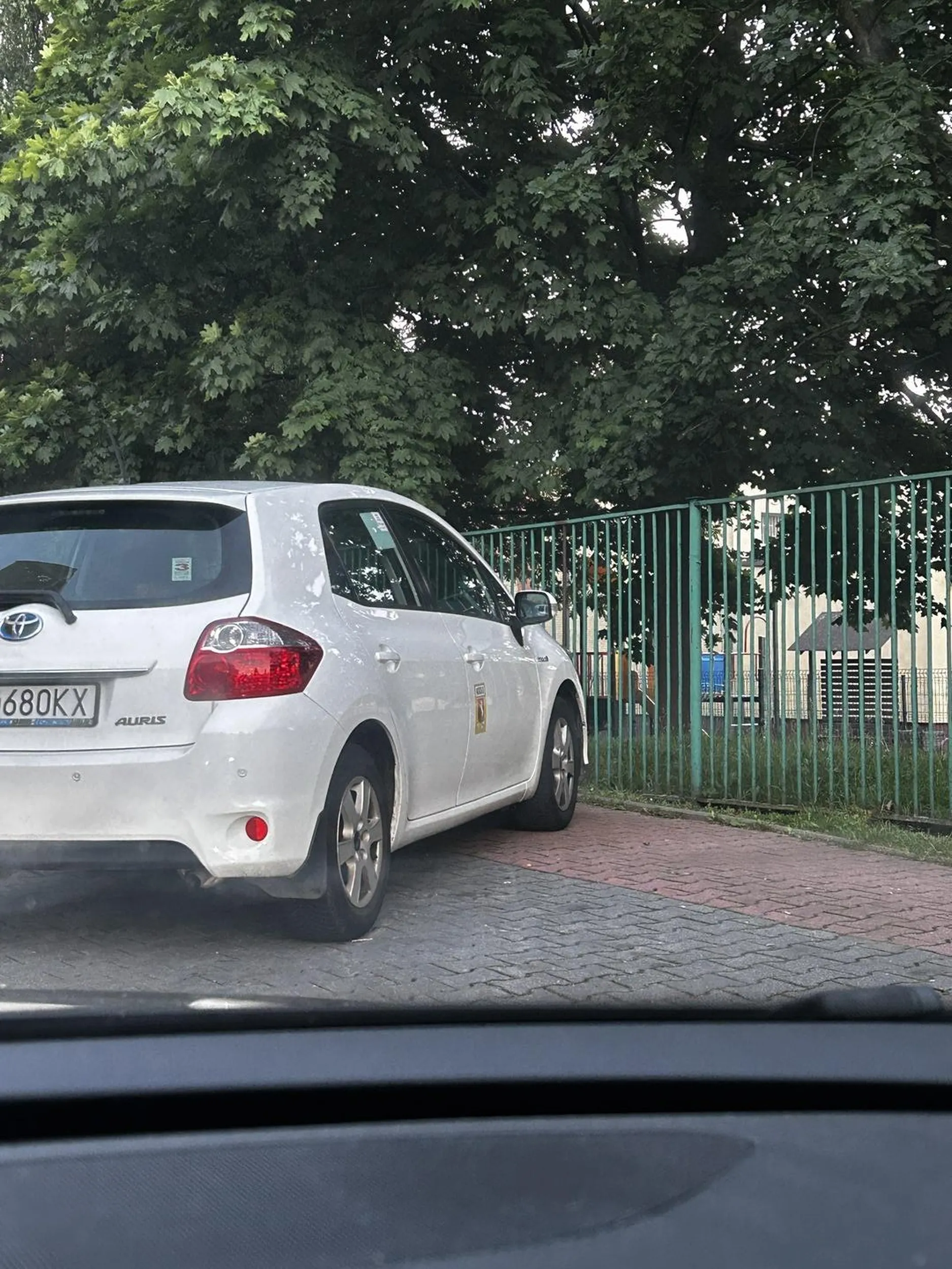 Polecam kierowcy ponowny kurs parkowania. Czy w tej sytuacji pieszy może przejść po masce?