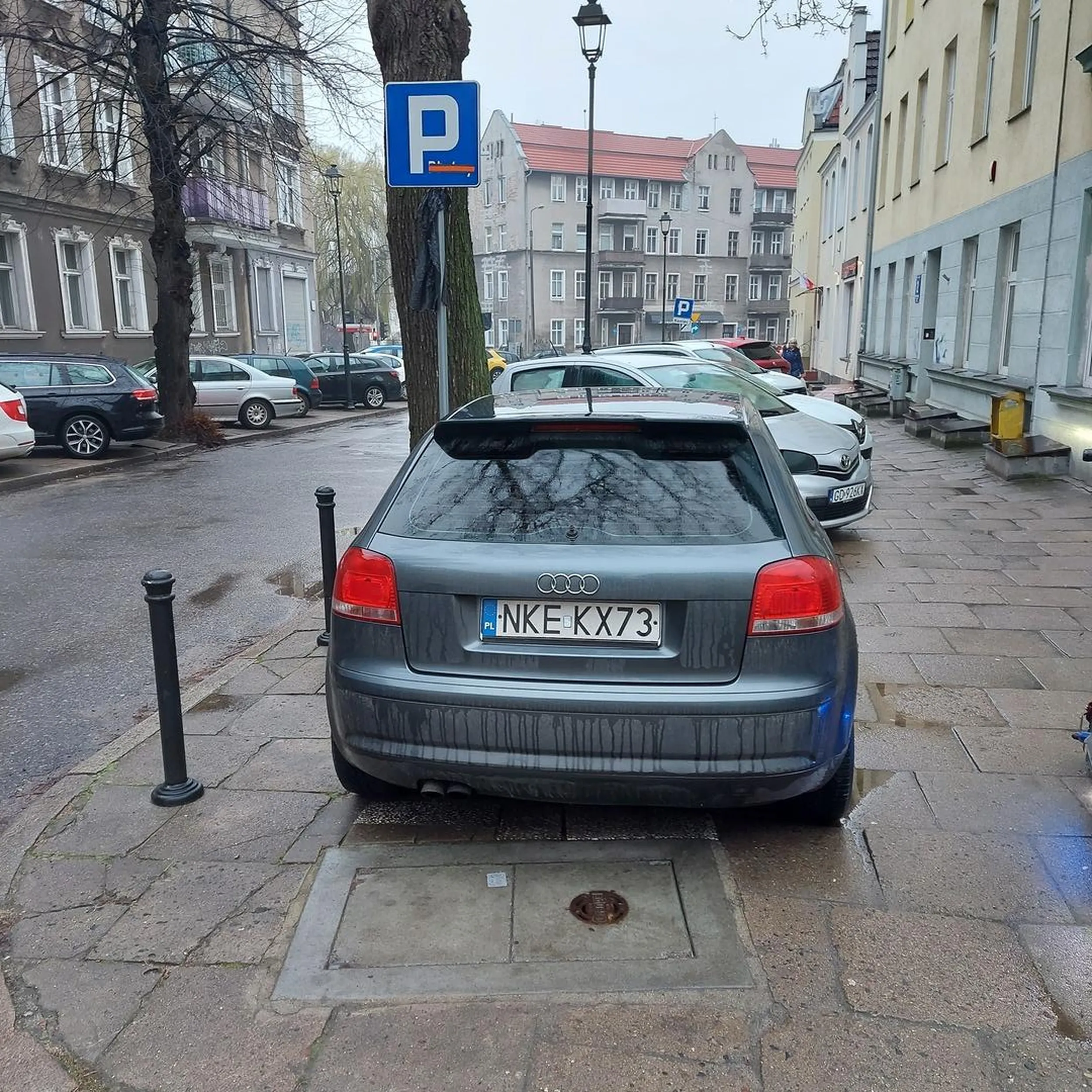 Baran z Kętrzyna ma gdzieś słupki i prawo...