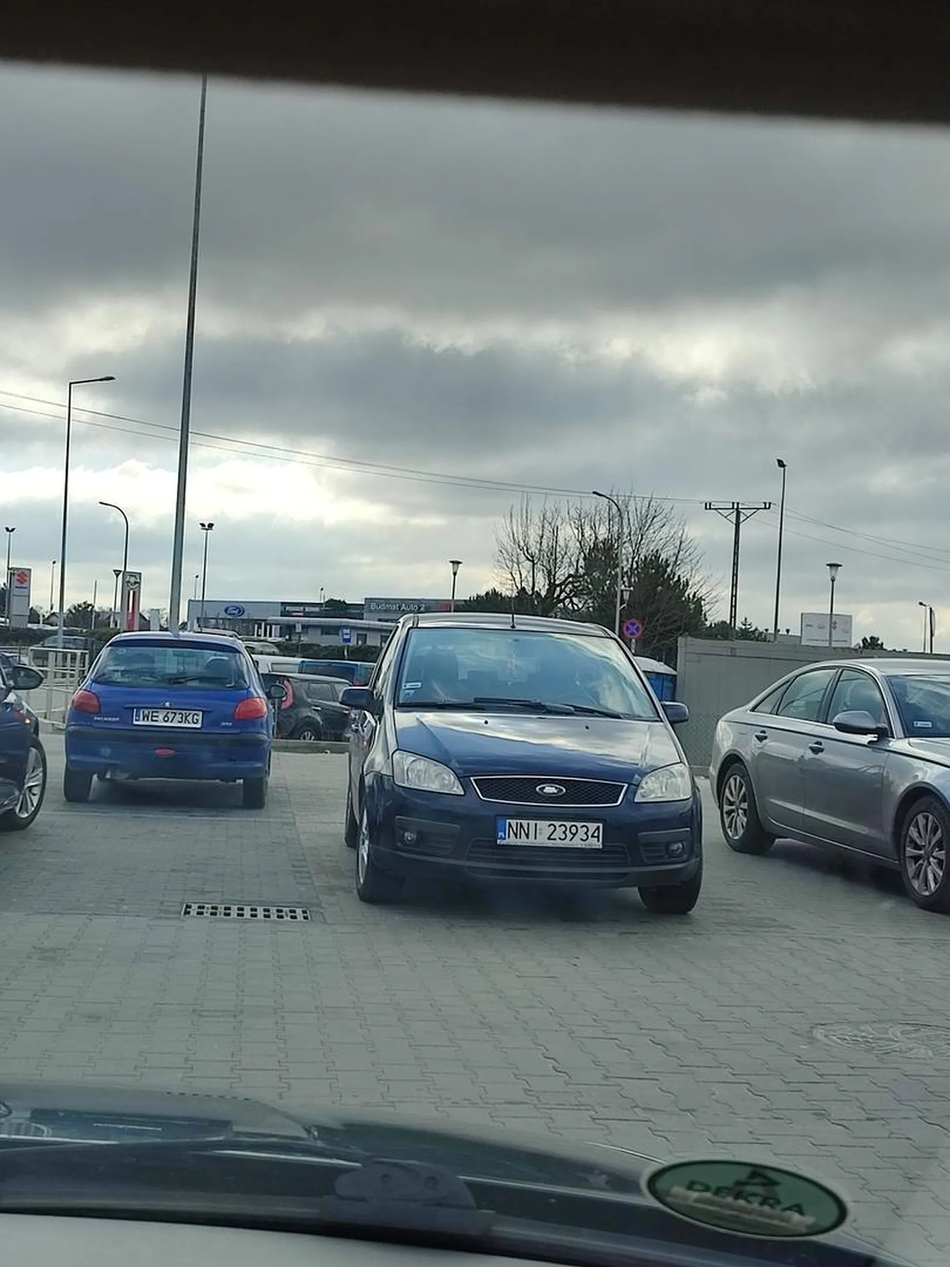 Parkuje na przejeździe ameba