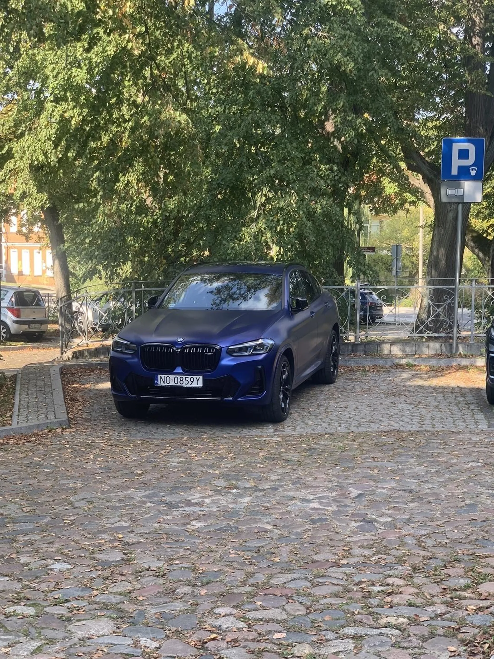 Pała w bmw mająca problem z normalbym parkowaniem