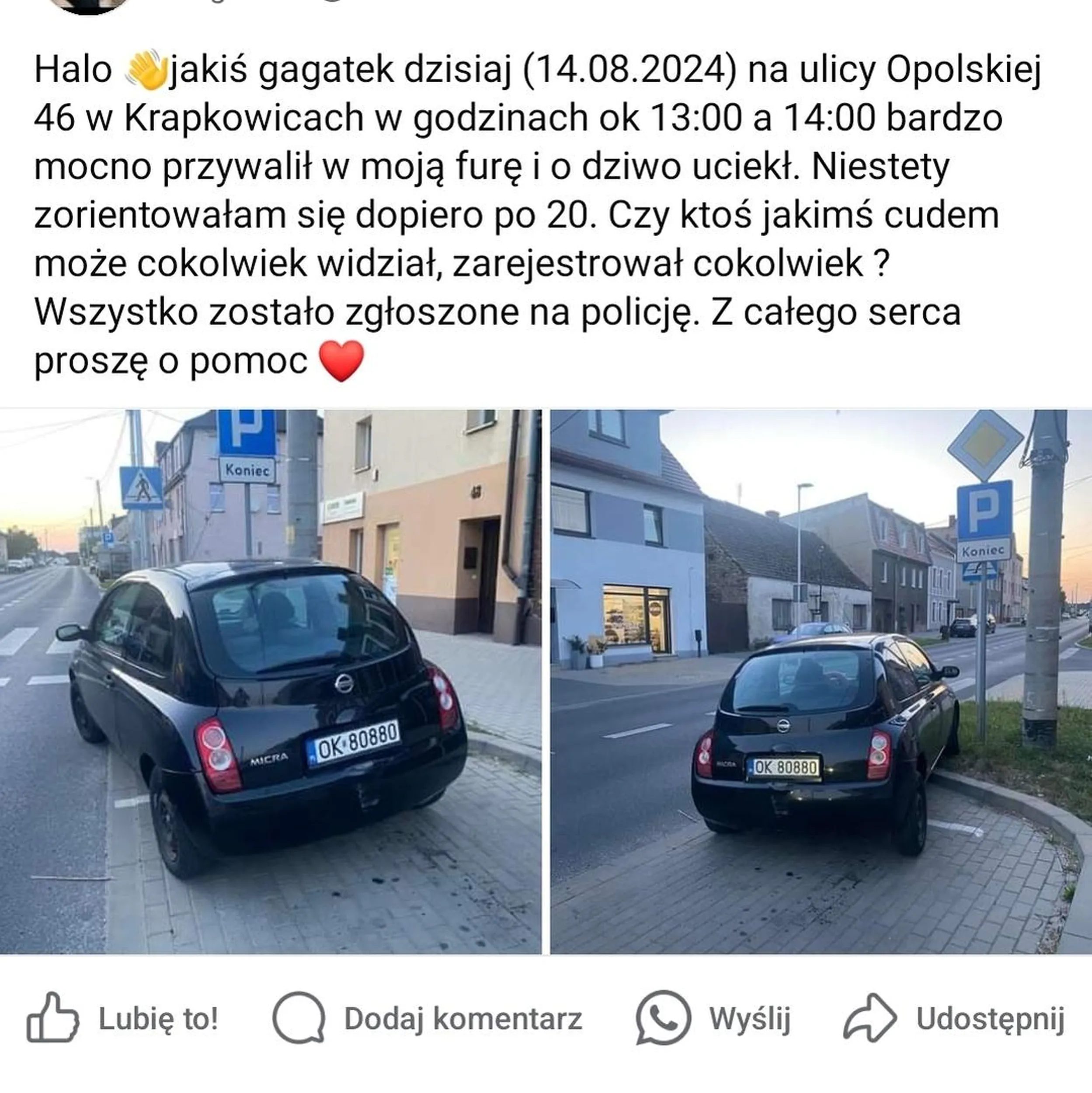 Laska parkuje jak ameba i się dziwi że ktoś przywalił. Samozaoranie, sama na siebie dodaje i mandacik poleci . Trzeba było od razu na ulicy zaparkować a nie się pruć że jeszcze ktoś przywalił parkując jak ameba