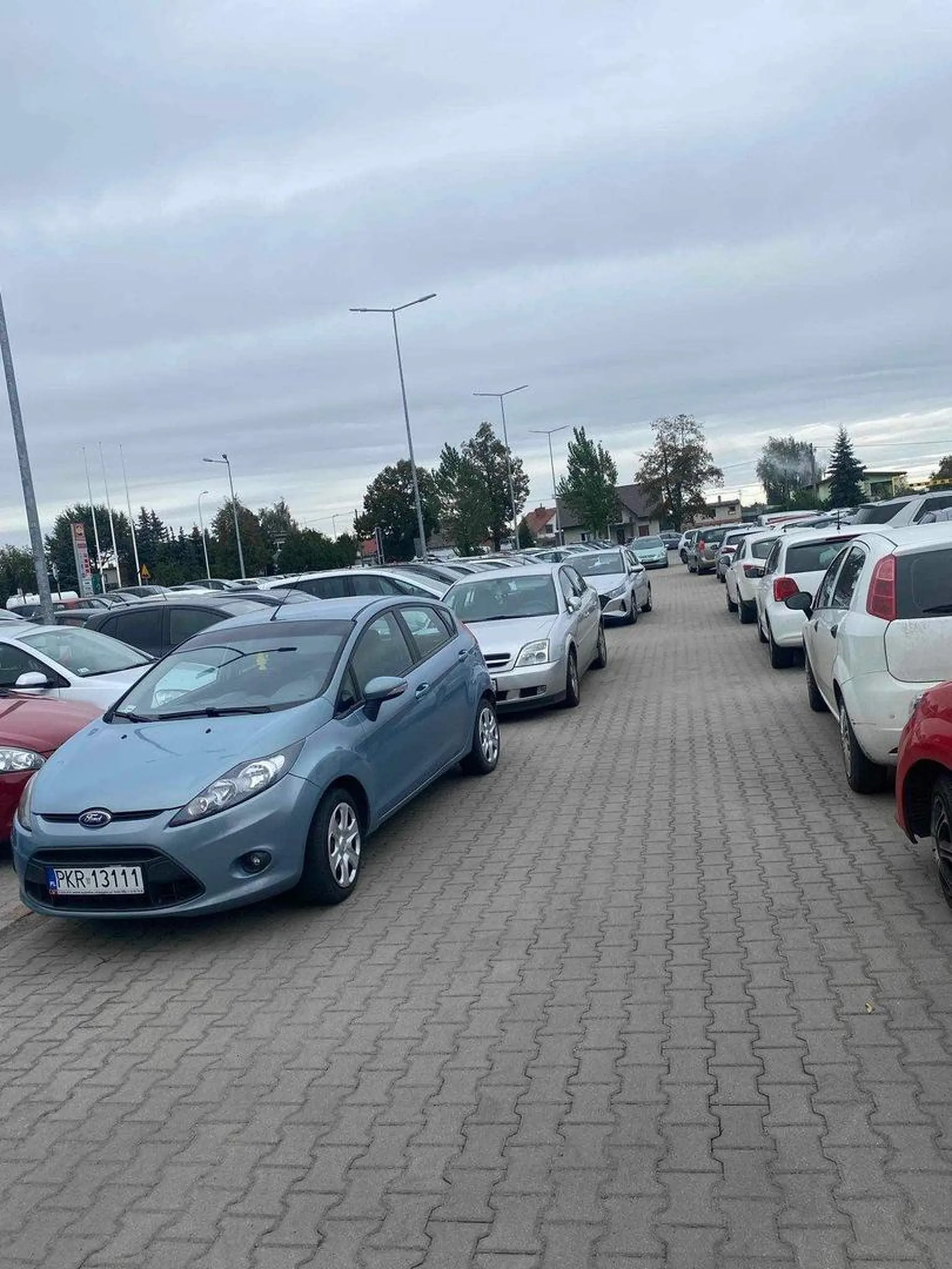 Naucz się parkować tępa dzido ?