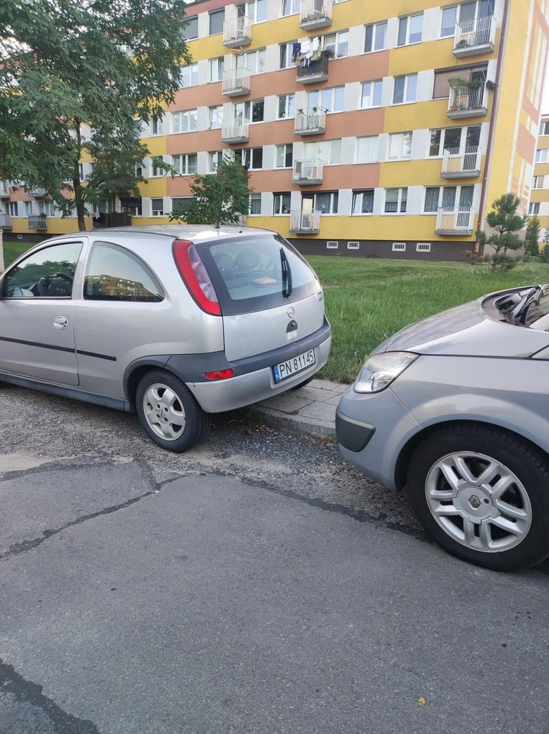 Parkują zastawiając chodnik Konin Sosnowa