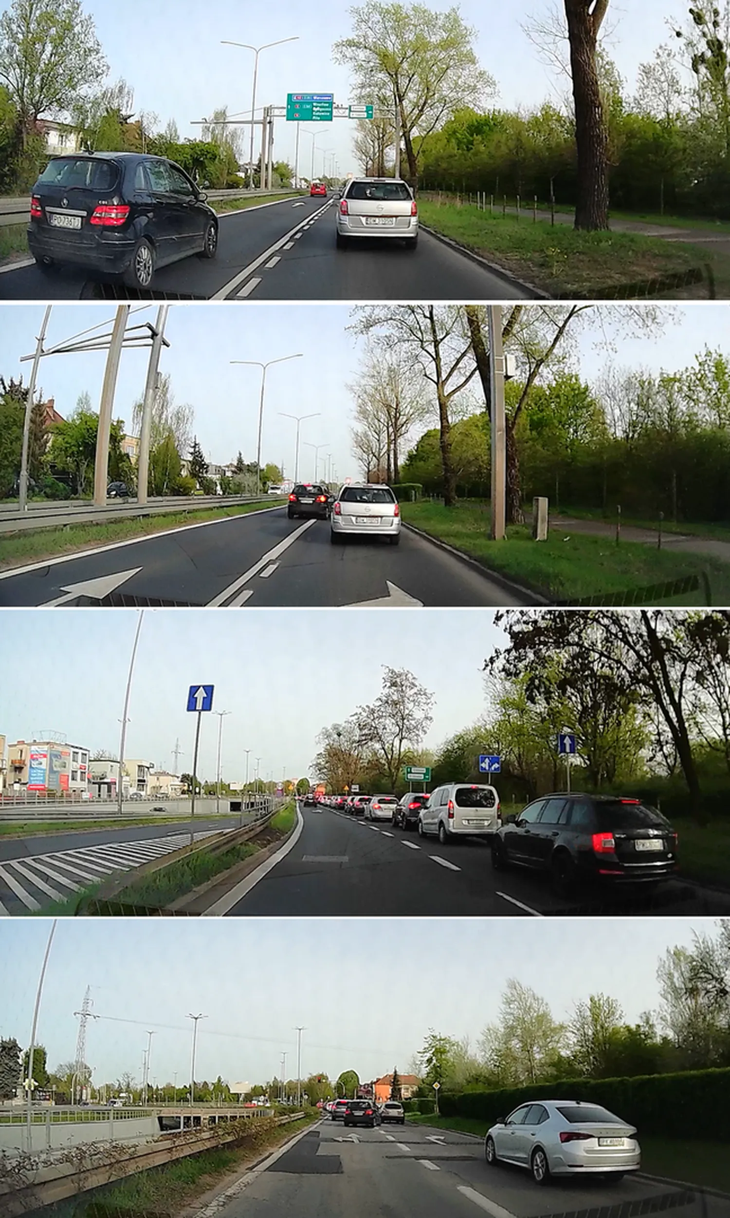 Cyniczny cwaniak, omija korek pasem do jazdy na wprost, pakuje się na prawy przez linię ciągłą, wymusza i wyhamowuje pozostałe auta, po czym znowu omija korek pasem na wprost i na samym końcu ładuje się na pas do skrętu w prawo, przed prawidłowo jadące auta.