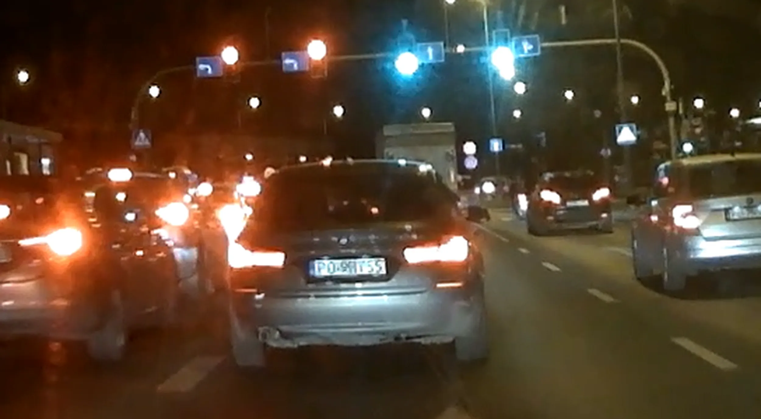 wyprzedzanie po prawej stronie, jazda na czerwony