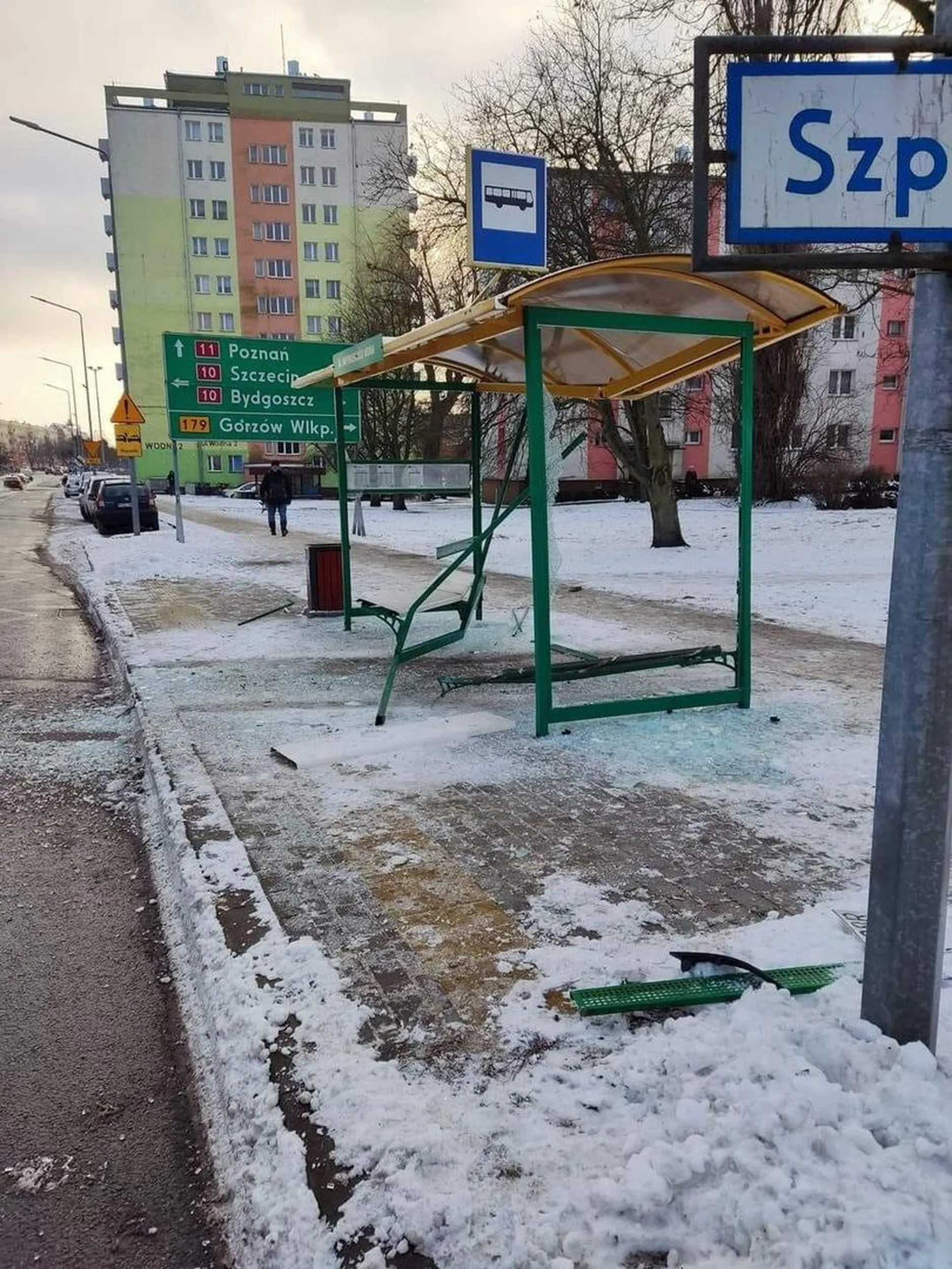 Piła ul. Wodna - 10.01.2024r.