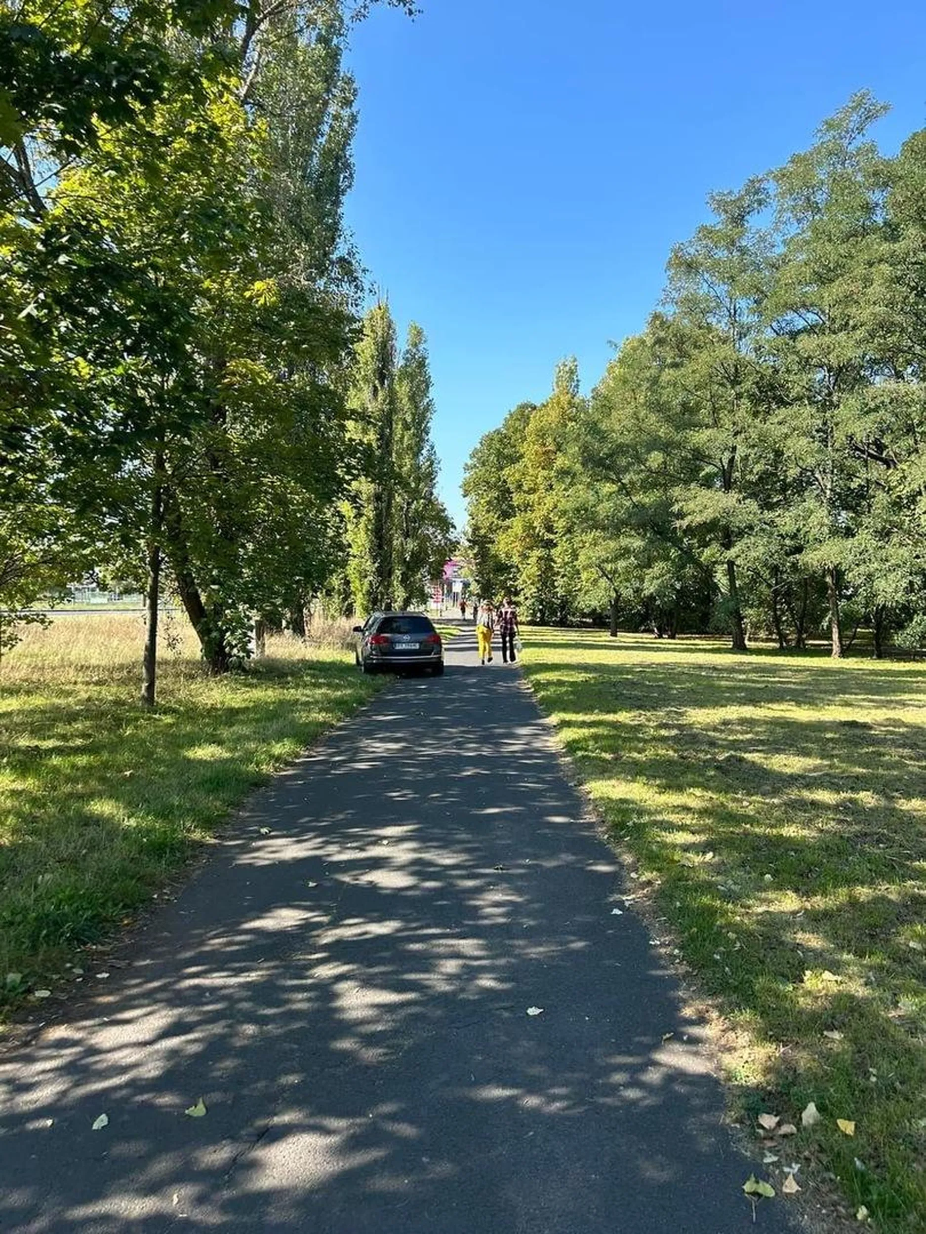 Jeździ po chodniku z dużą prędkością strasząc przechodniów.