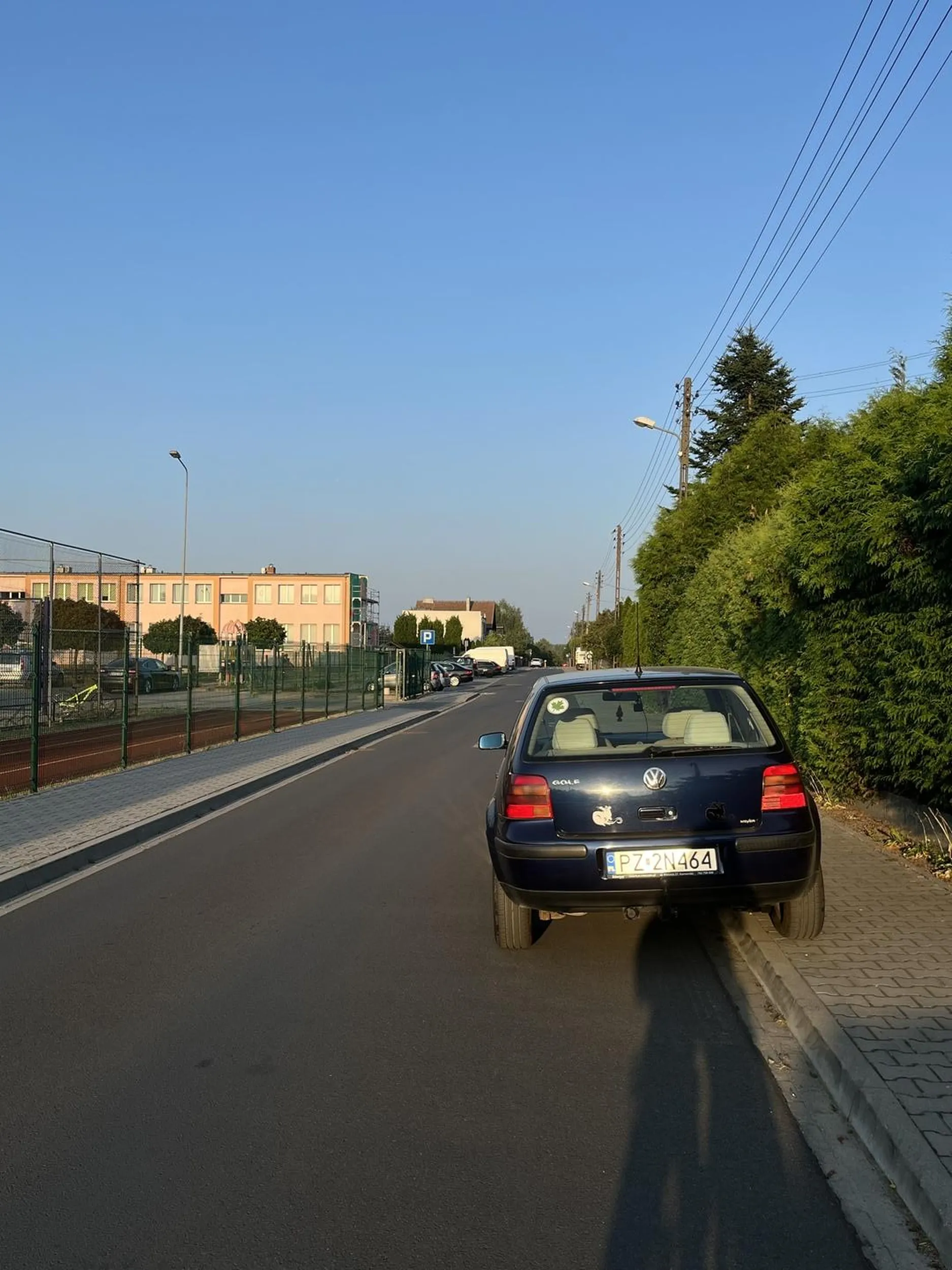 Zastawienie ścieżki rowerowej dodatkowo parkowanie na  chodniku  :)