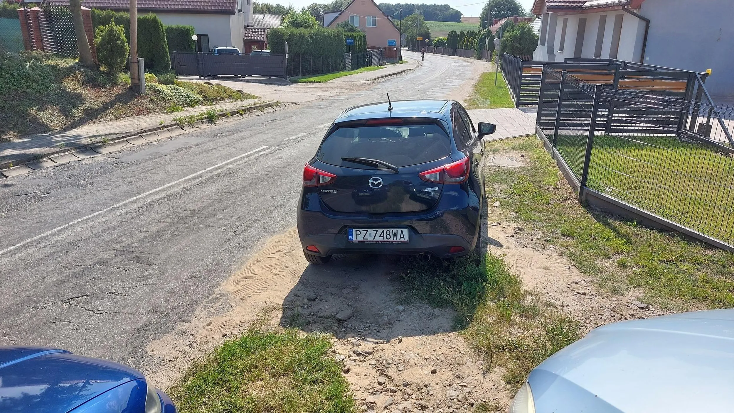 Mistrz parkowania. W poprzek drogi do posesji