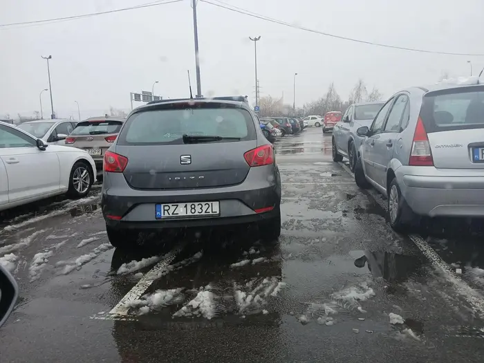 Karakan parkuje na dwóch miejscach parkingowych pod plazą w rzeszowie. Polecam ponowić kurs praktyczny na prawo jazdy, szczególnie w dziedzinie parkowania
