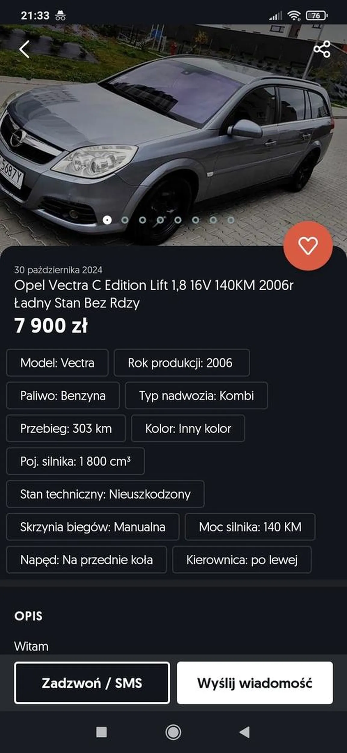 Samochód jest wystawiony na sprzedaż na portalu OLX.Samochody wystawione przez tego sprzedającego mają wadę prawną w postaci komornika sądowego.Samochody pochodzą z upadłego komisu samochodowego.
