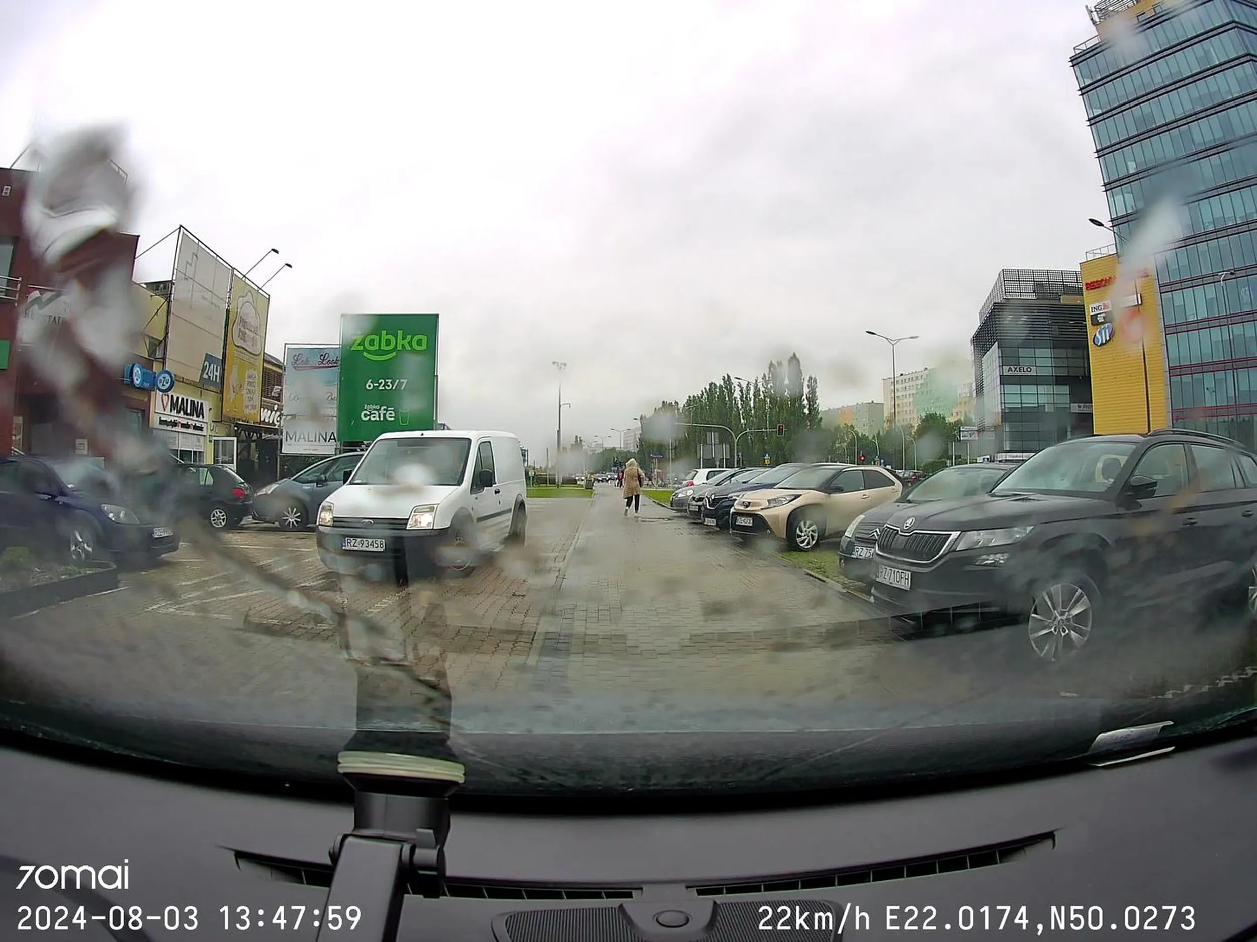 Pani postanowiła na 15 minut zablokować samochody które stały na parkingu, twierdząc "ja tylko na chwilę". Niech sobie zrobi kolczyk na mózgu to może zacznie myśleć jak normalna istota a nie jak małpa