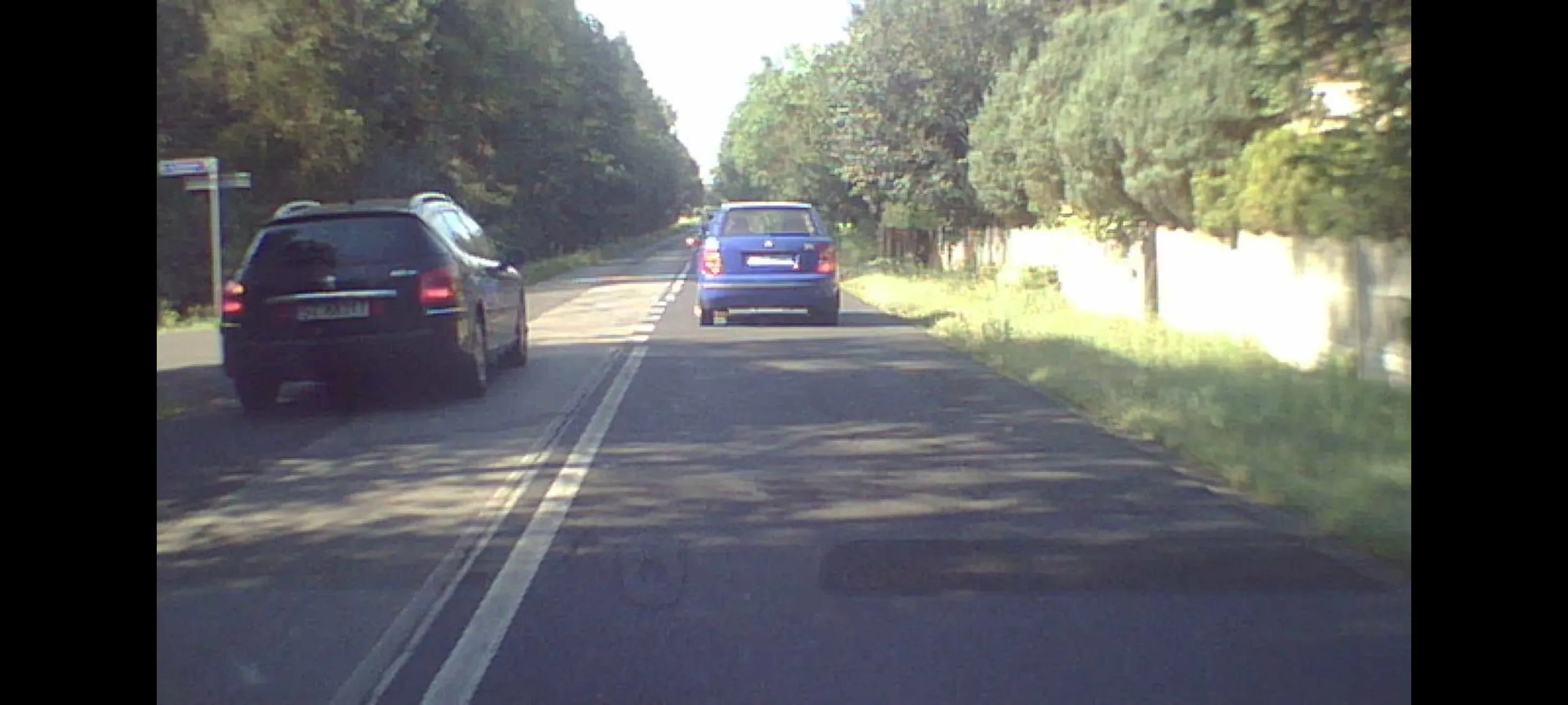 Wyprzedzanie na skrzyżowaniu.