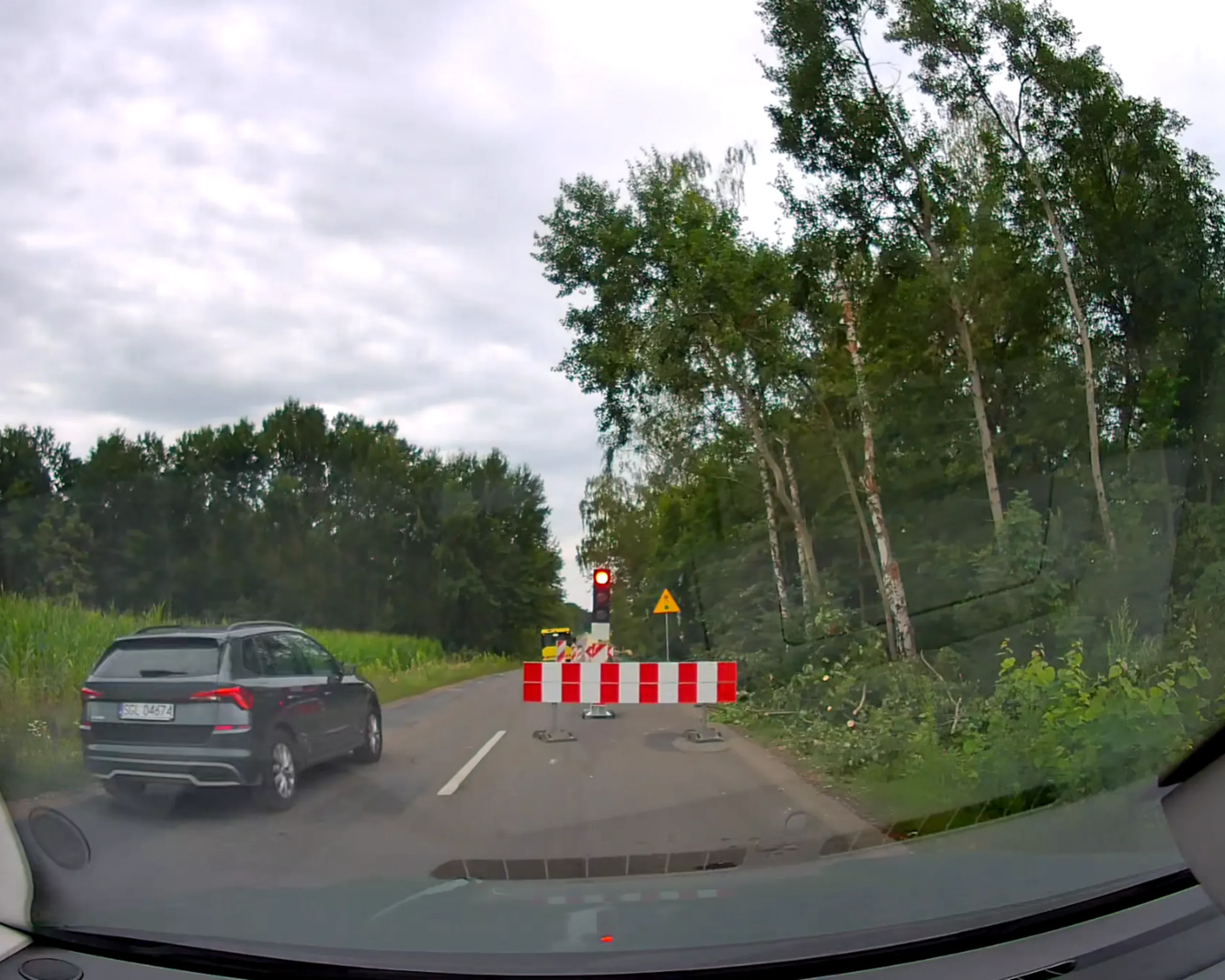 Czerwone światło dla tego kierowcy to tylko mało istotna sugestia.