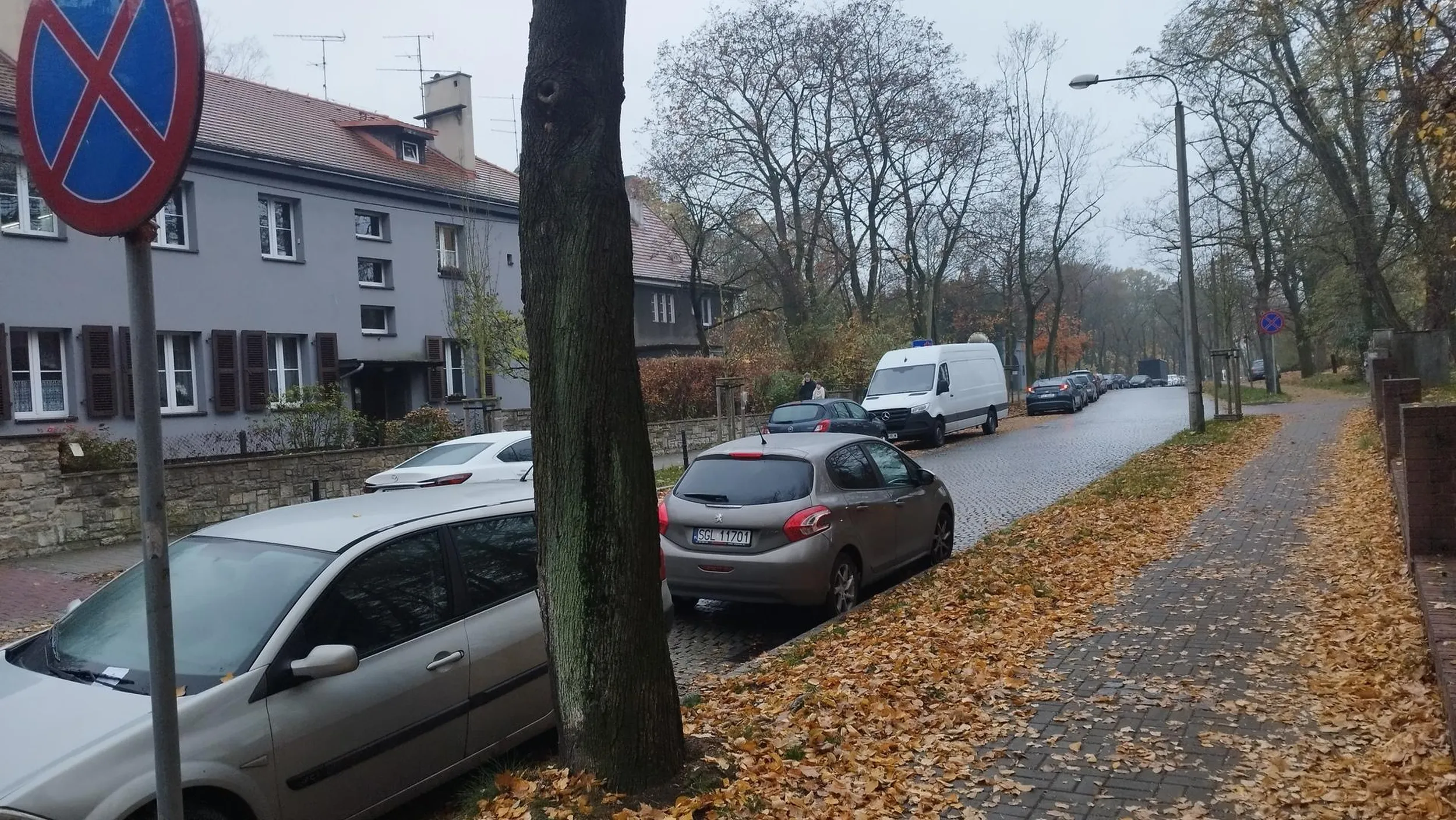 Gliwice, Sobieskiego. Parkuje na zakazie, utrudnia dojazd do szpitala
