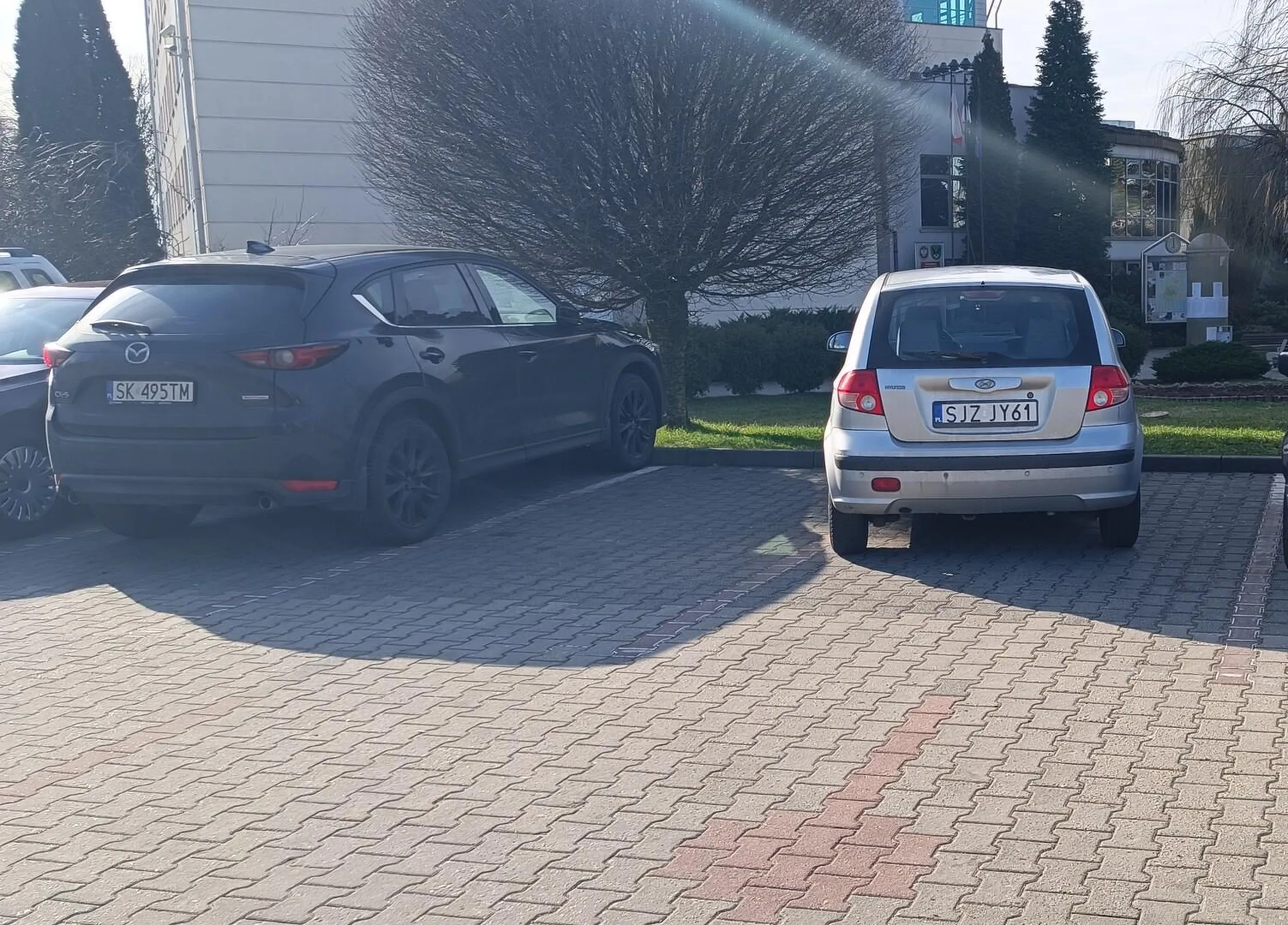 Trudne parkowanie takim małym gówn.m.