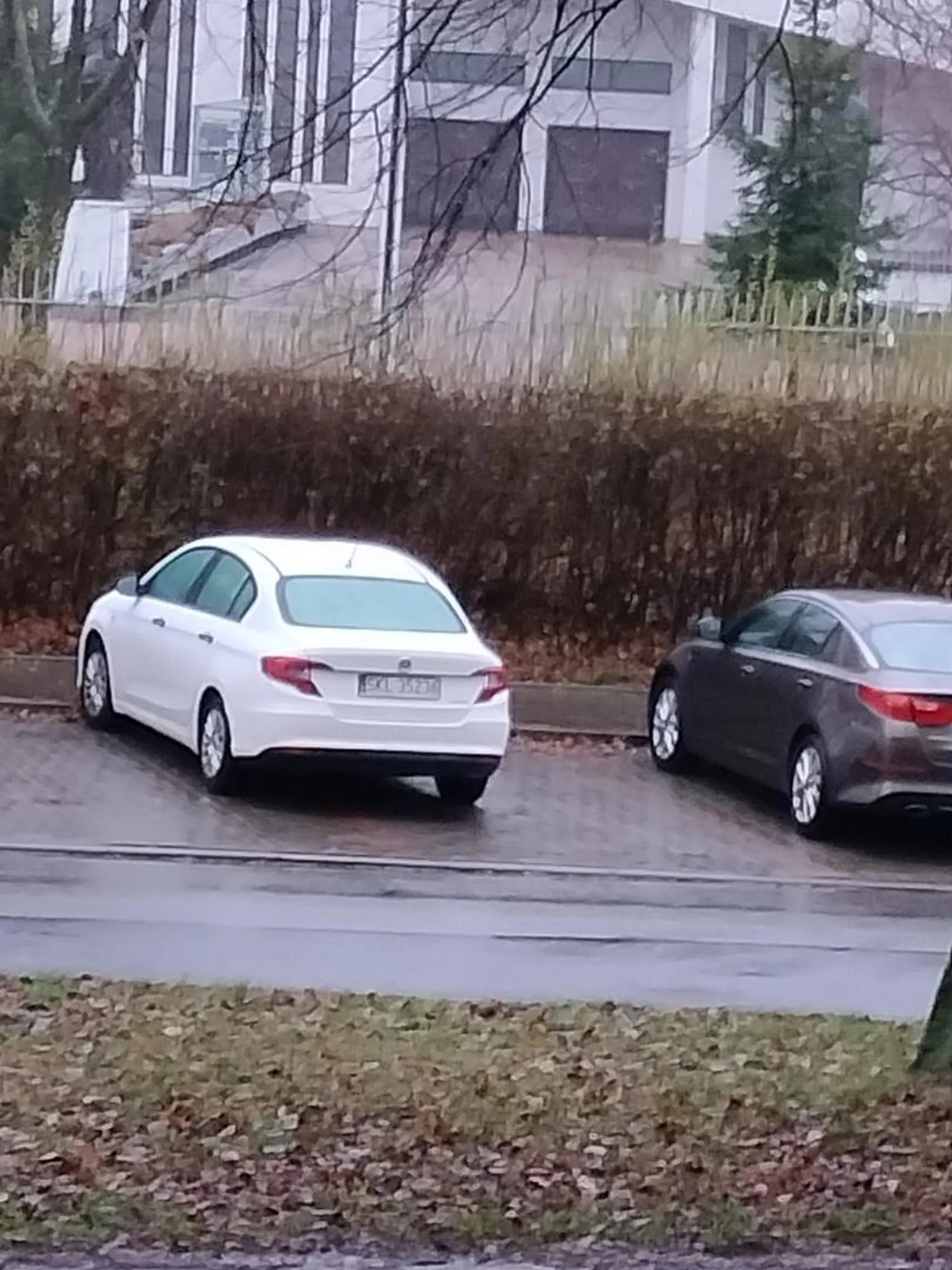 Tak parkuje i ma w dupie że zajmuje 2 miejsca parkingowe. SKL więc co tu się dziwić