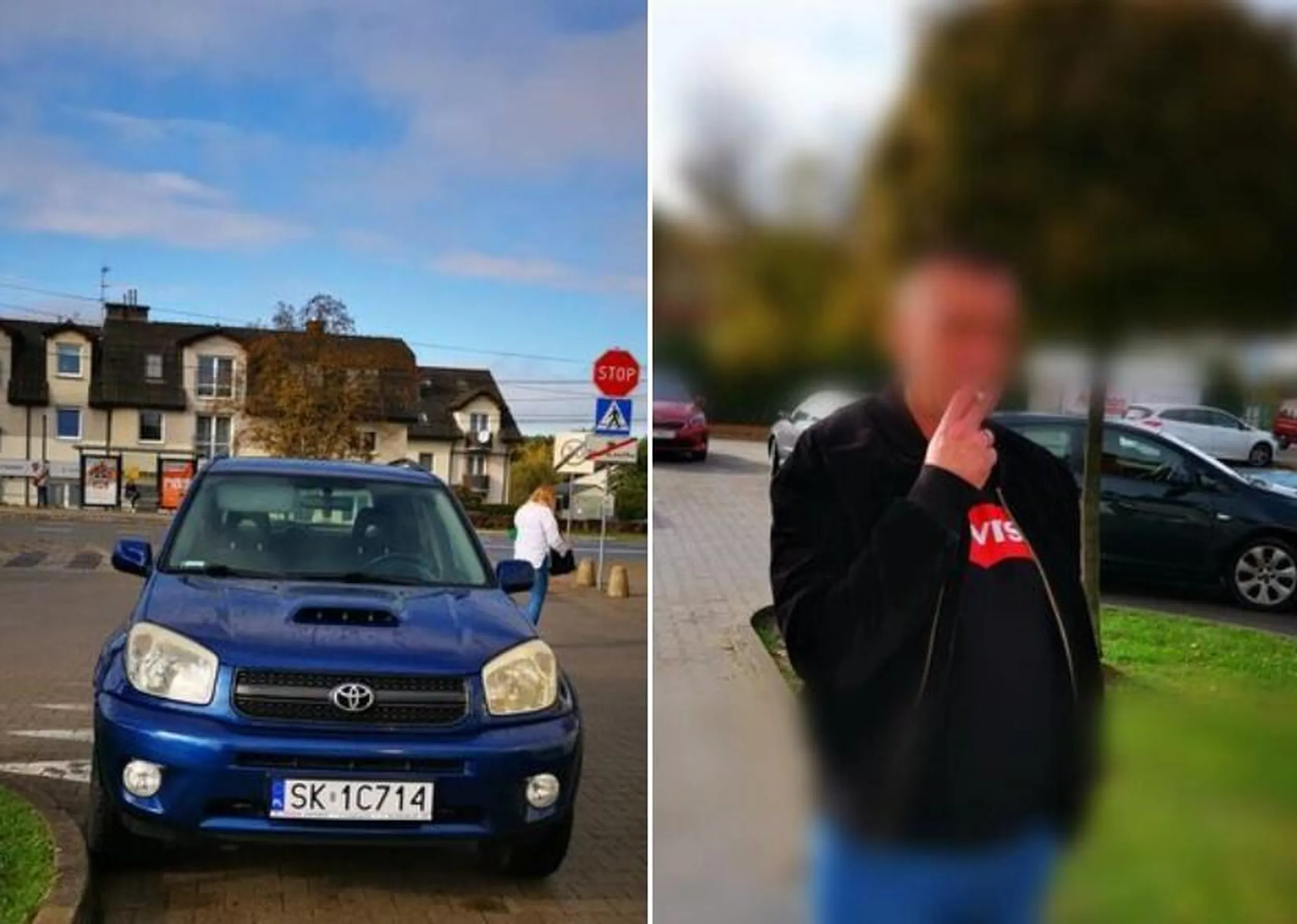 Straszny cebulak i do tego śmieciarz - rzuca pety na ziemię.