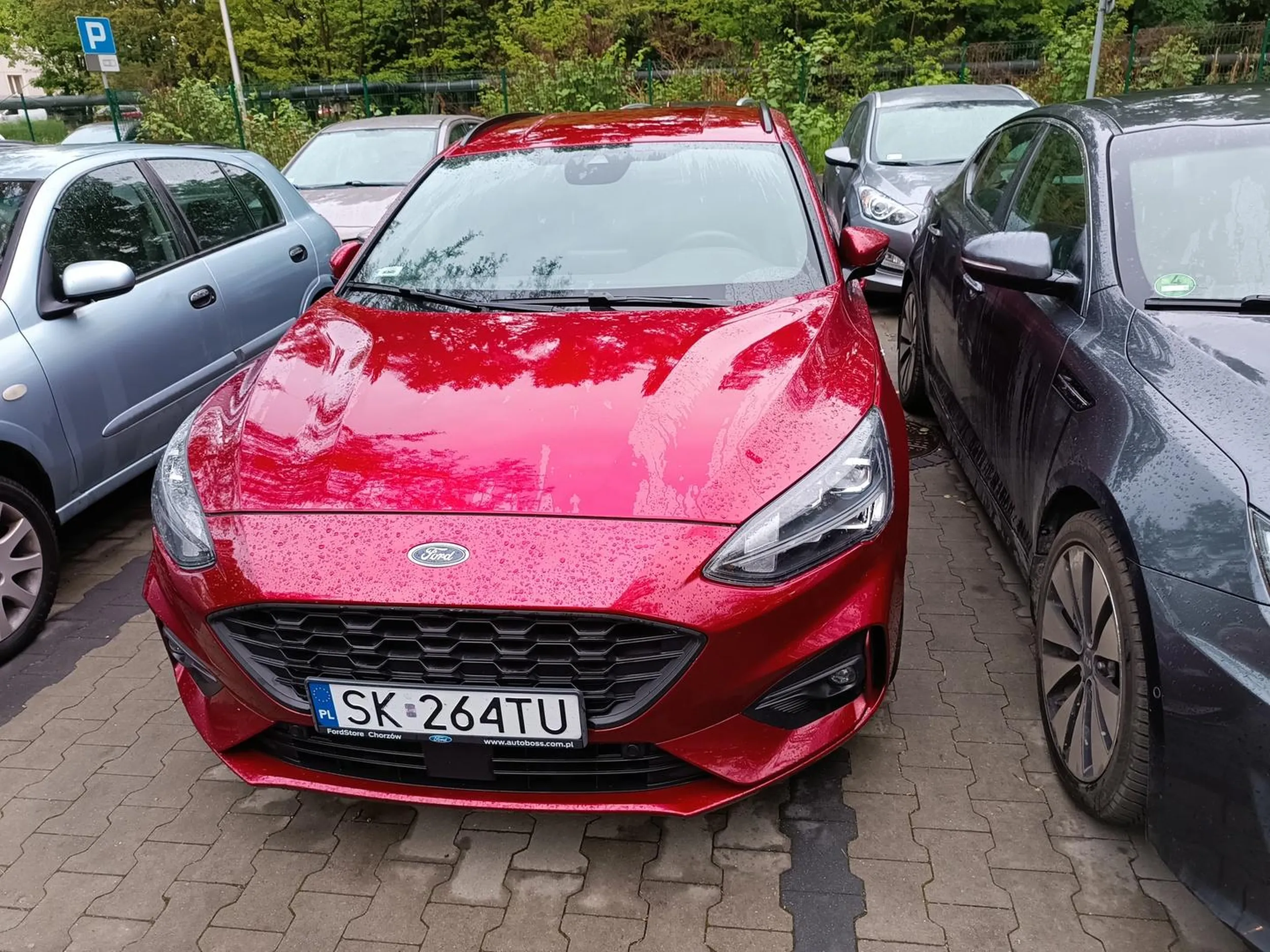 zaparkowałem specjalnie na skrajnym miejscu kilka cm od krawężnika aby spokojnie 4 dzieci mogła wyjść i wejść do auta a tu taka menda zaparkuje tak że z prawej strony drzwi nie da się otworzyć. oczywiście miejsc na parkingu pod basenem pełno wolnych.