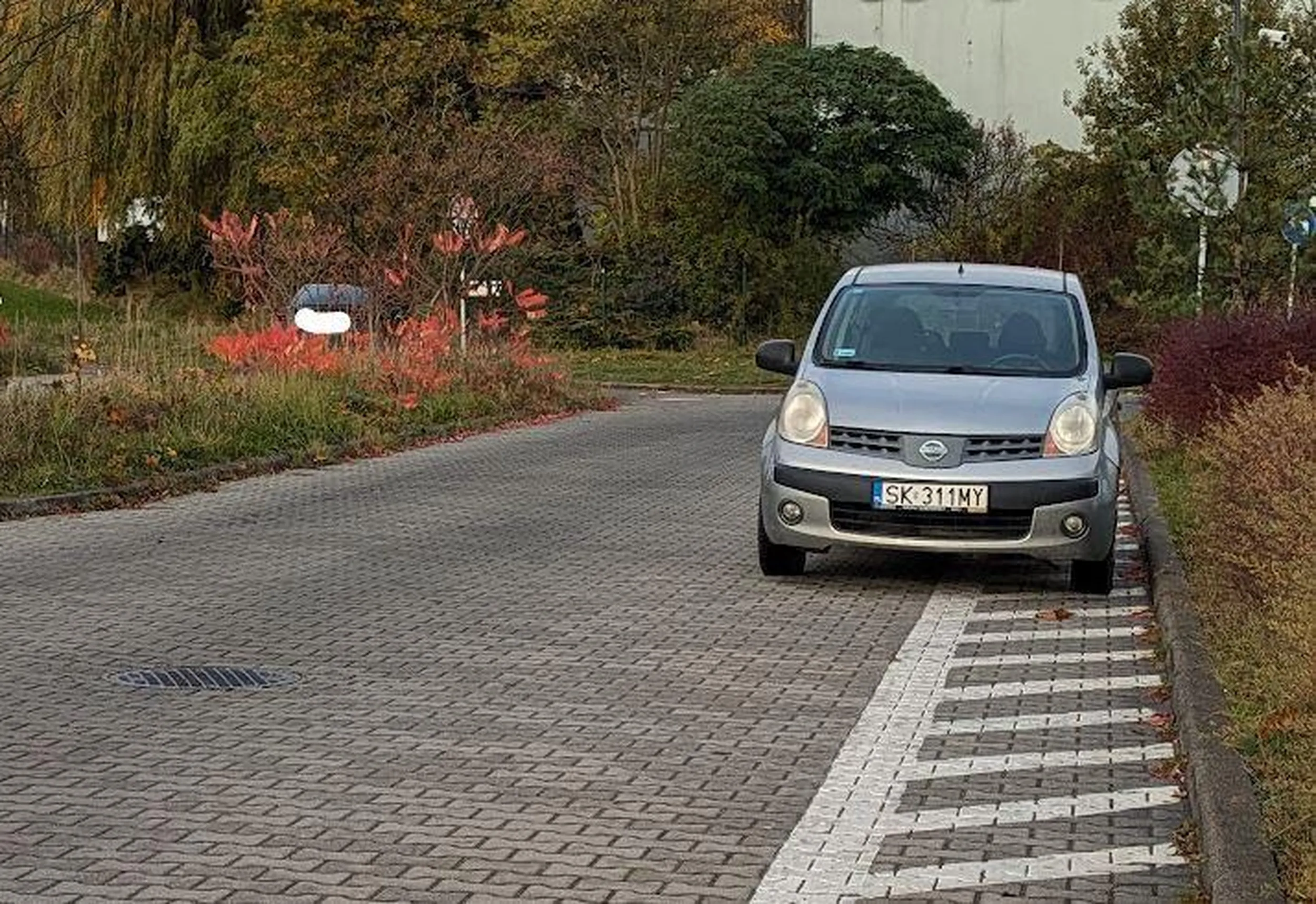 Miejsc na parkingu mnóstwo. Ale lepiej zatrzymać się na drodze i ograniczać przejazd.
