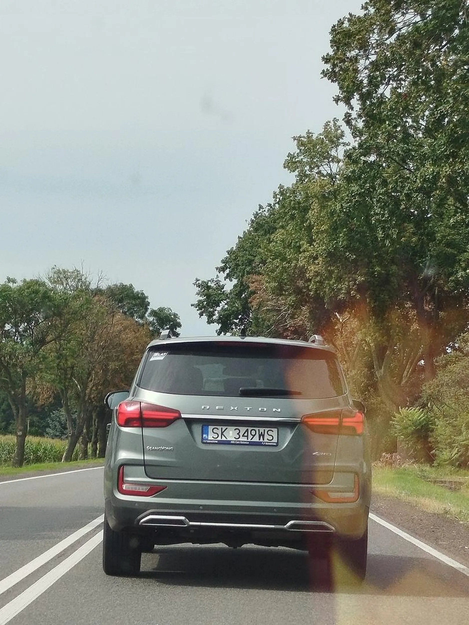 Gdy się go zaczęło wyprzedzać specjalnie przyspieszył dużo nie brakło do czołówki