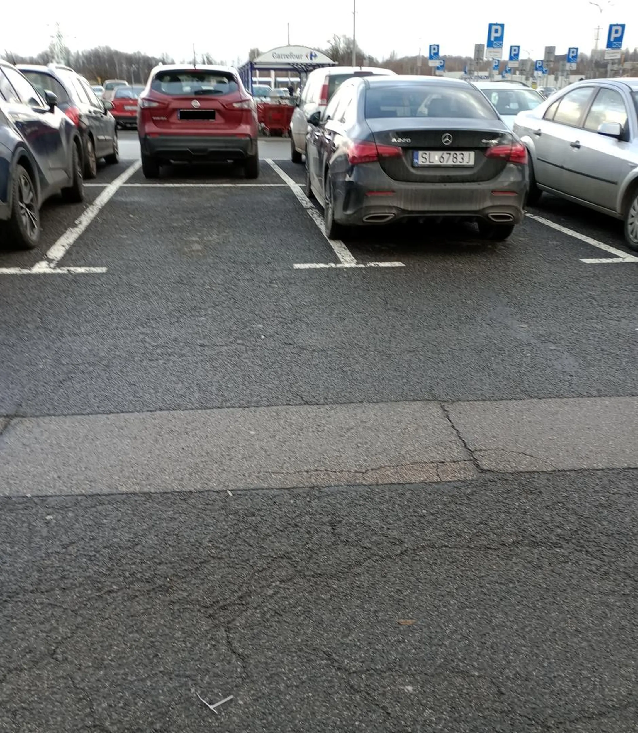 samolub nieumiejący parkować