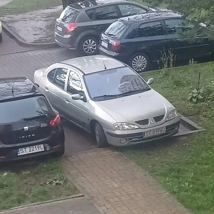 Myślę że pani potrzebuję kursu parkowania nawet jak jest cały parking wolny zaparkuje na lini
