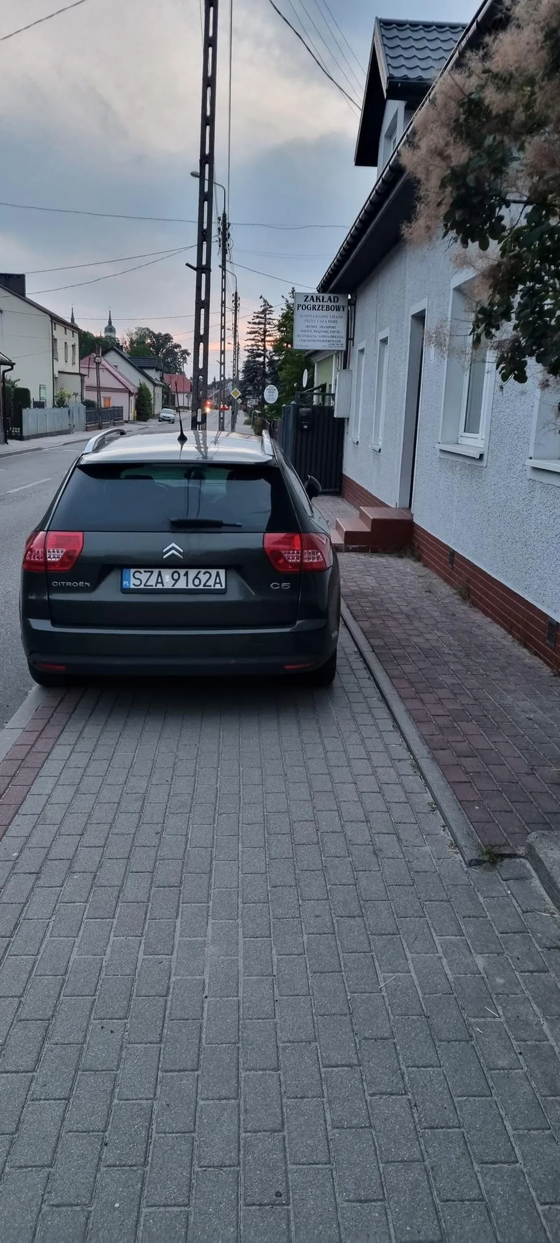 Parkowanie godne potępienia, nie ma jak przejść chodnikiem  bo przecież królewicz musi sobie tu stanąć