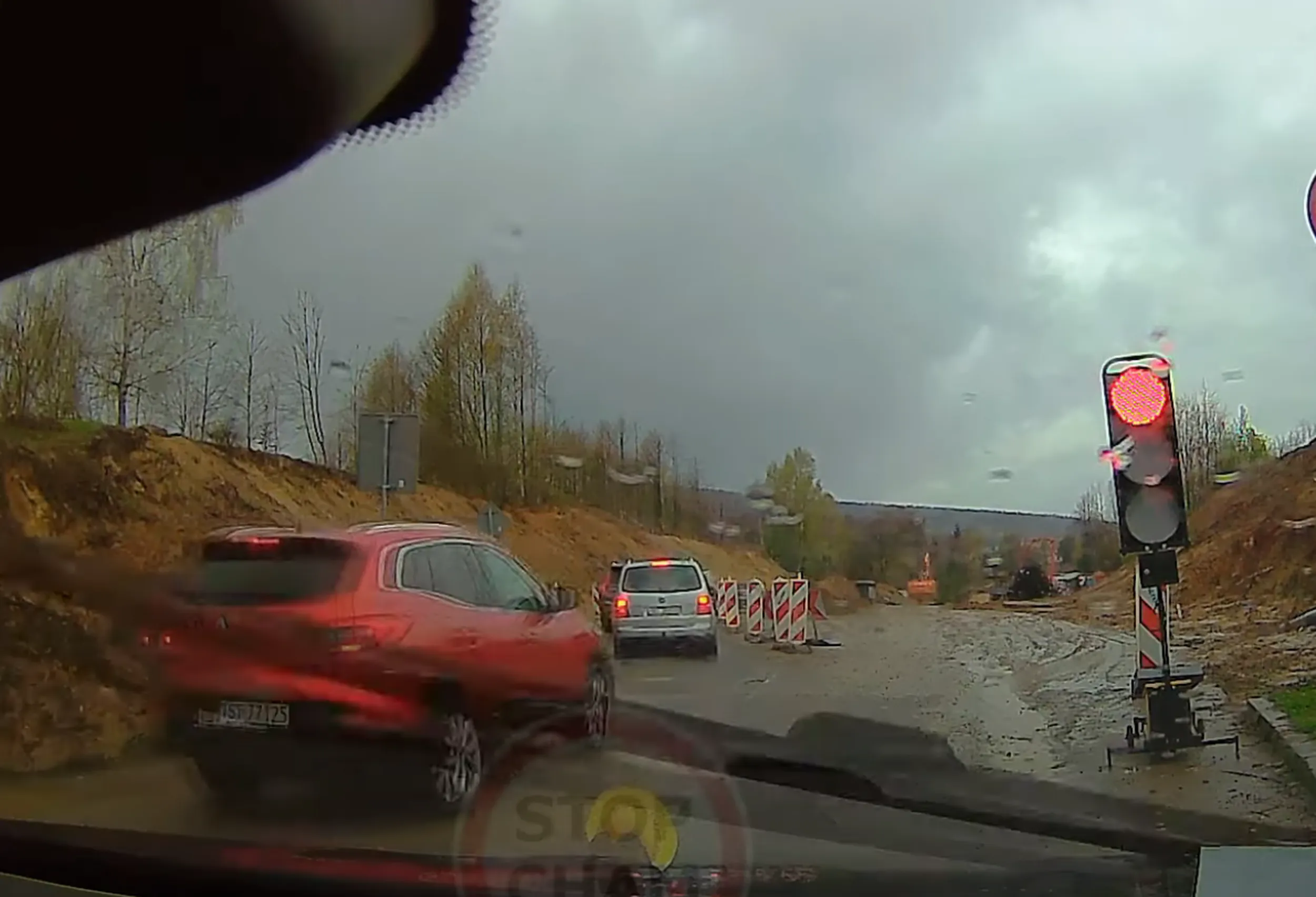 Przejazd na czerwonym świetle