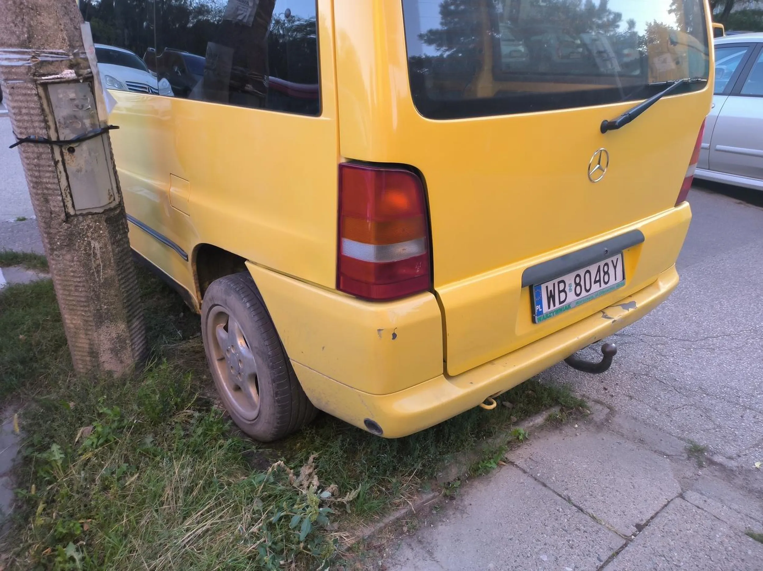 Mistrz parkowania na trawniku