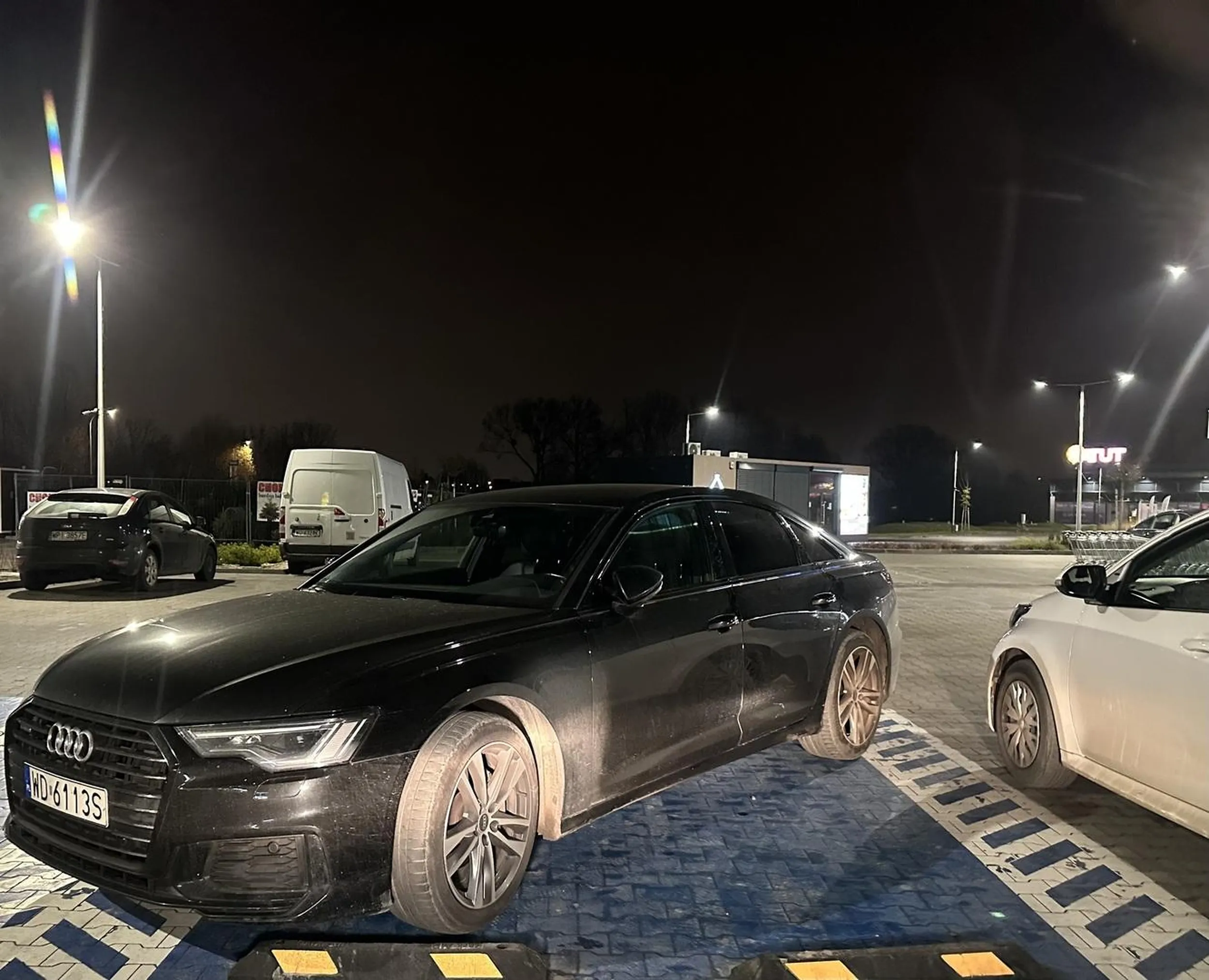 Do parkowania w liniach wystarczają dwie szare komórki. Kierowcy kaudi zabrakło ostatniej.