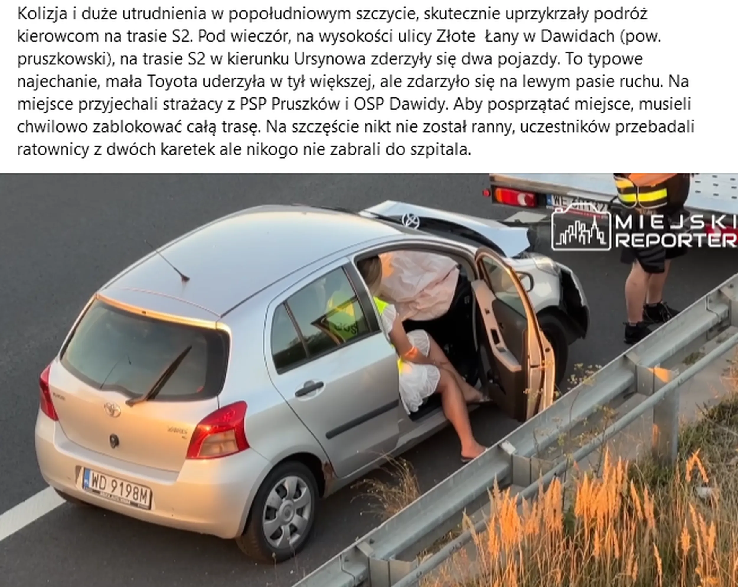 Warto pokazywać i piętnować takich kierowców. Prowadząc pojazd kierowca powinien być skupiony na jeździe i być przygotowanym na to, że będzie musiał niespodziewanie zahamować. Zwłaszcza na drodze szybkiego ruchu, gdzie utrzymywanie bezpiecznej odległości jest prawnym obowiązkiem. Co robił kierowca tego samochodu, że wydarzyła się powyższa sytuacja? Cała droga zablokowana i setki ludzi tkwiących w korku bo za kółkiem znowu znalazła się osoba, która ewidentnie nie nadaje się żeby prowadzić samochód. W Polsce niestety za łatwo dostaje się prawo jazdy i potem na ulice wyjeżdżają takie niedojdy, które nie potrafią wykonać podstawowych manewrów, nie znają lub nie chcą respektować reguł czyli ogólnie mówiąc nie nadają się żeby prowadzić.