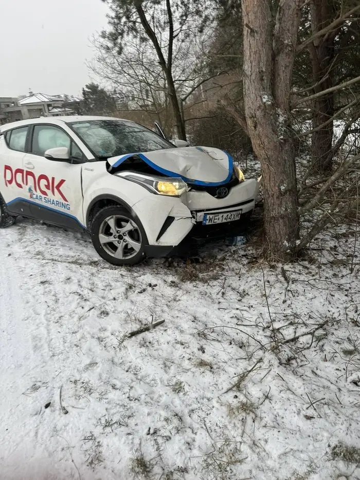 Spoko furka ale nie hamuje dopiero na drzewie