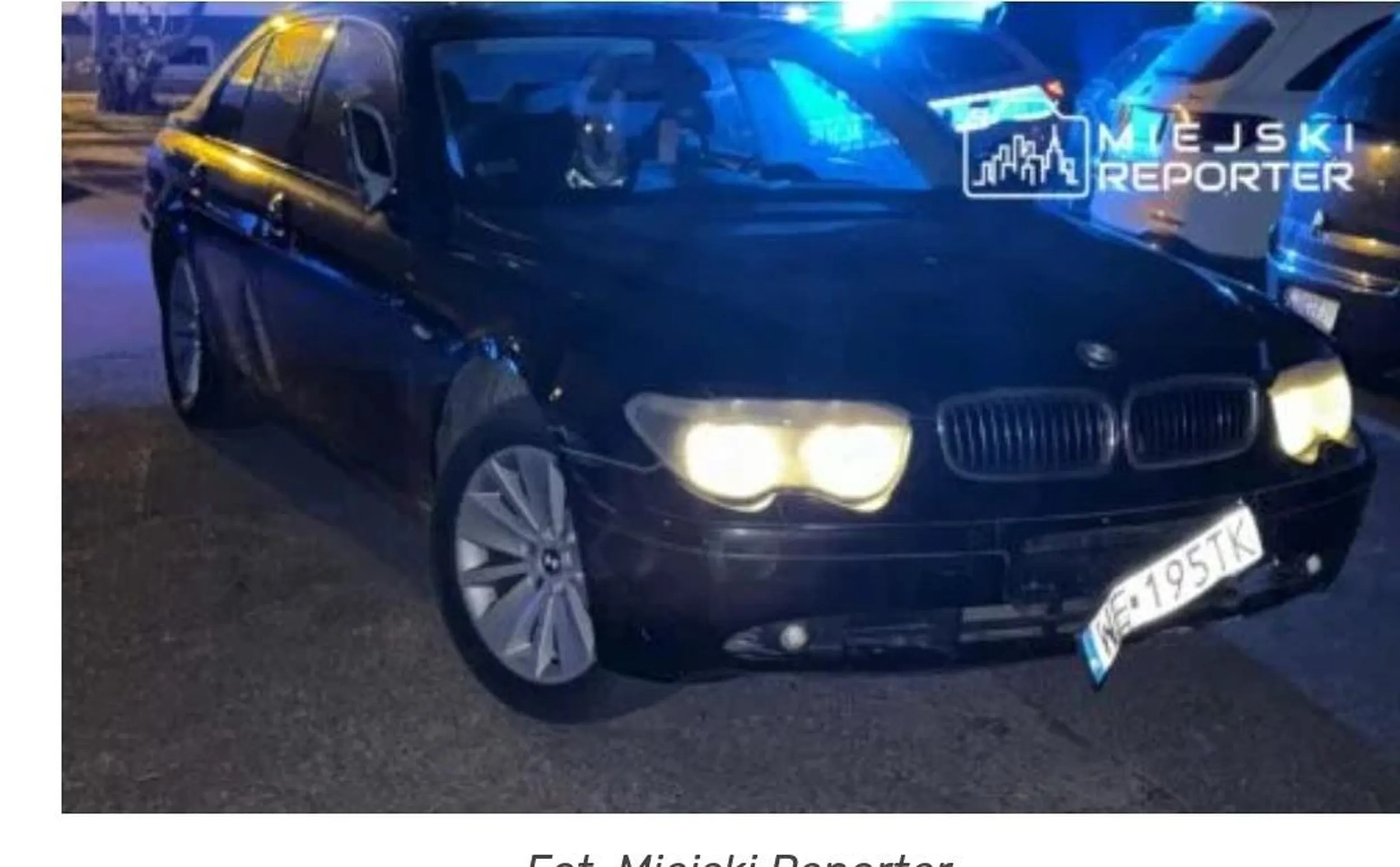 Pijaczyna uciekała przed policją.