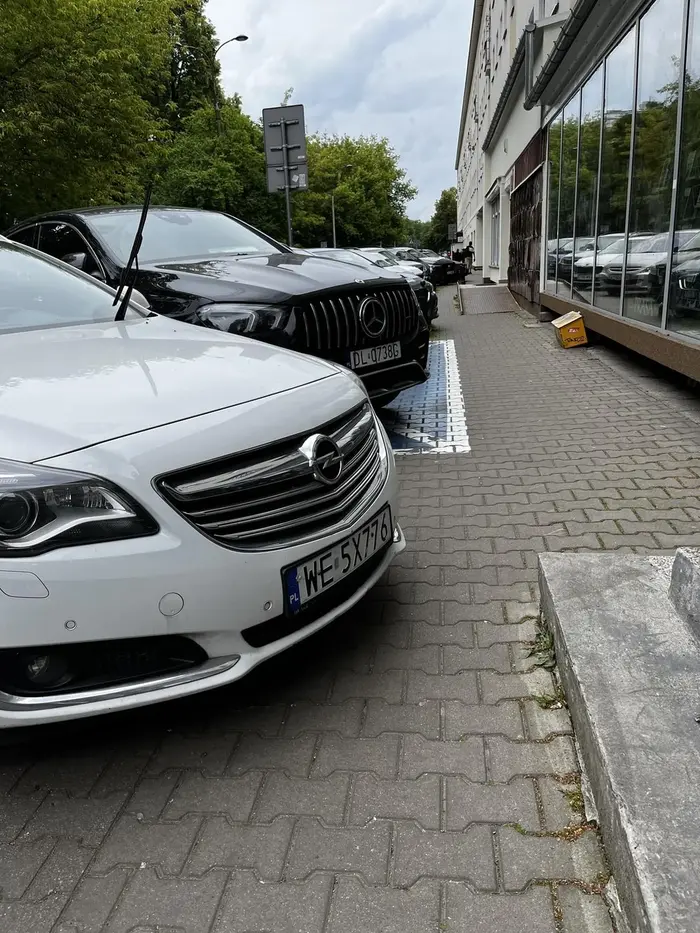 Właściciel intelektualne nie przewyższa małego dziecka, które wie ile to jest metr. Tutaj - wyraźne braki… babcia na wózku użyła sformułowania SKRETYNIAŁY ale to już się wydaje zbyt wyszukane. Pięknie by wyglądał szlif wózka bądź klucza na białym lakierze. Może ktoś niepełnosprawny kiedyś nie wytrzyma