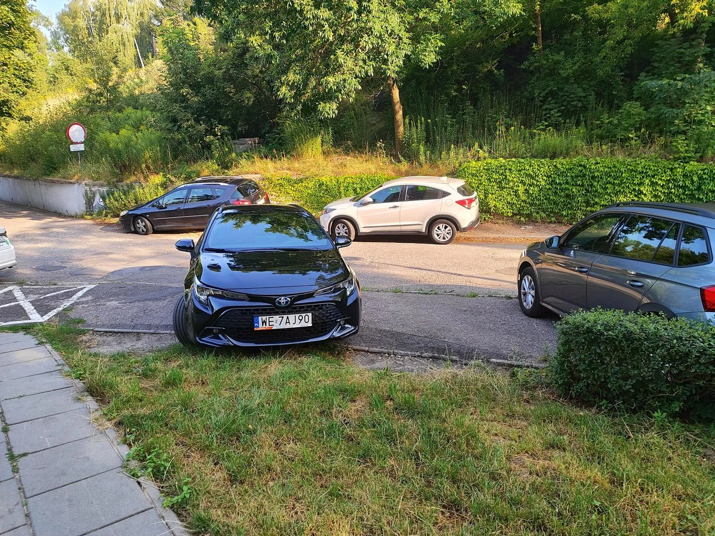 Ja tylko na chwilę do przedszkola z dzieckiem więc mi wolno zająć dwa miejsca parkingowe mieszkańcy mogą poczekać. Kolejna gwiazda...