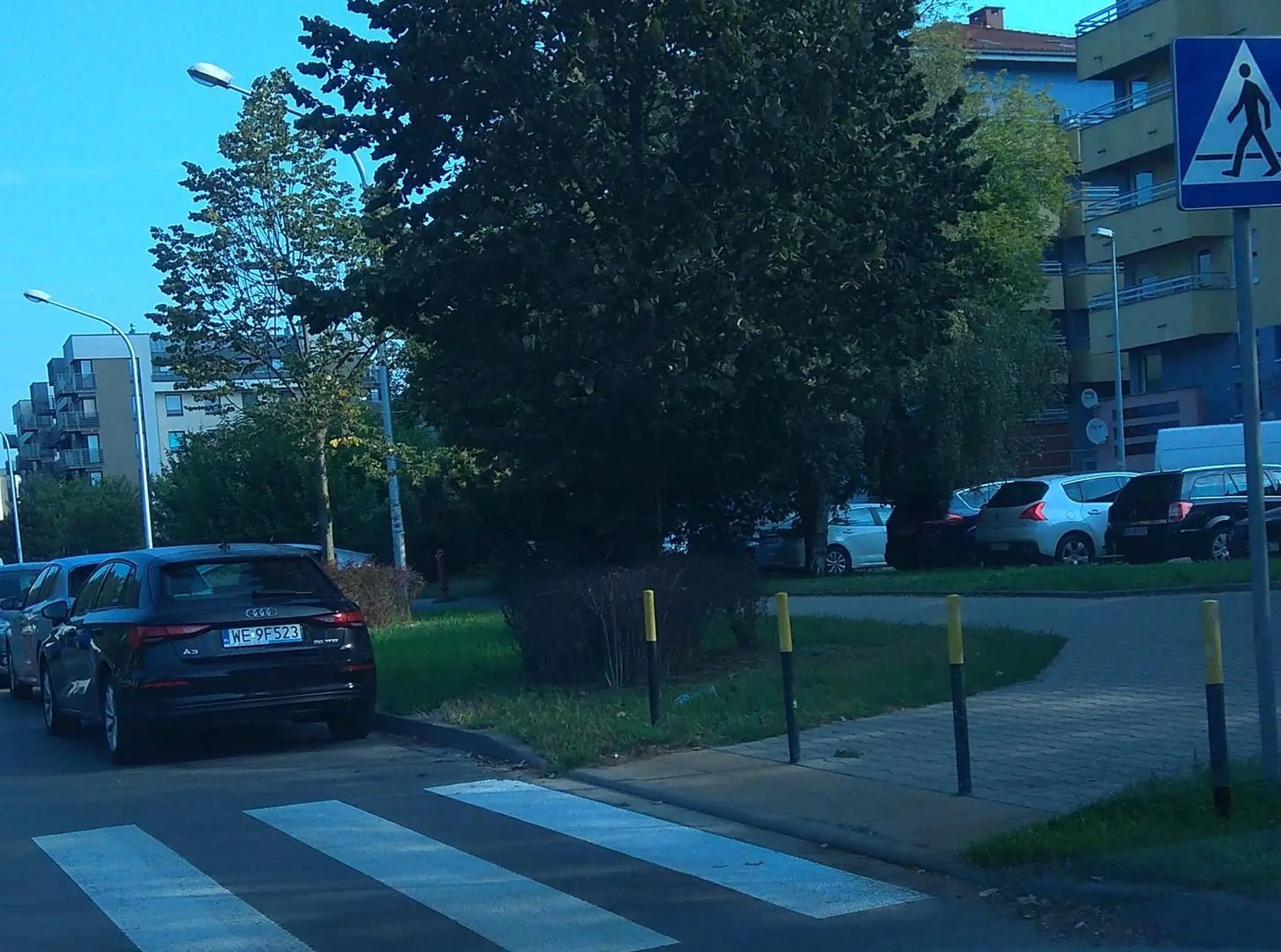 art. 49 ust. 1 pkt 2 Zatrzymywanie pojazdu: 2) na przejściu dla pieszych lub na przejeździe dla rowerzystów oraz w odległości mniejszej niż 10 m przed tym przejściem lub przejazdem, a na drodze dwukierunkowej o dwóch pasach ruchu – także za nimi.