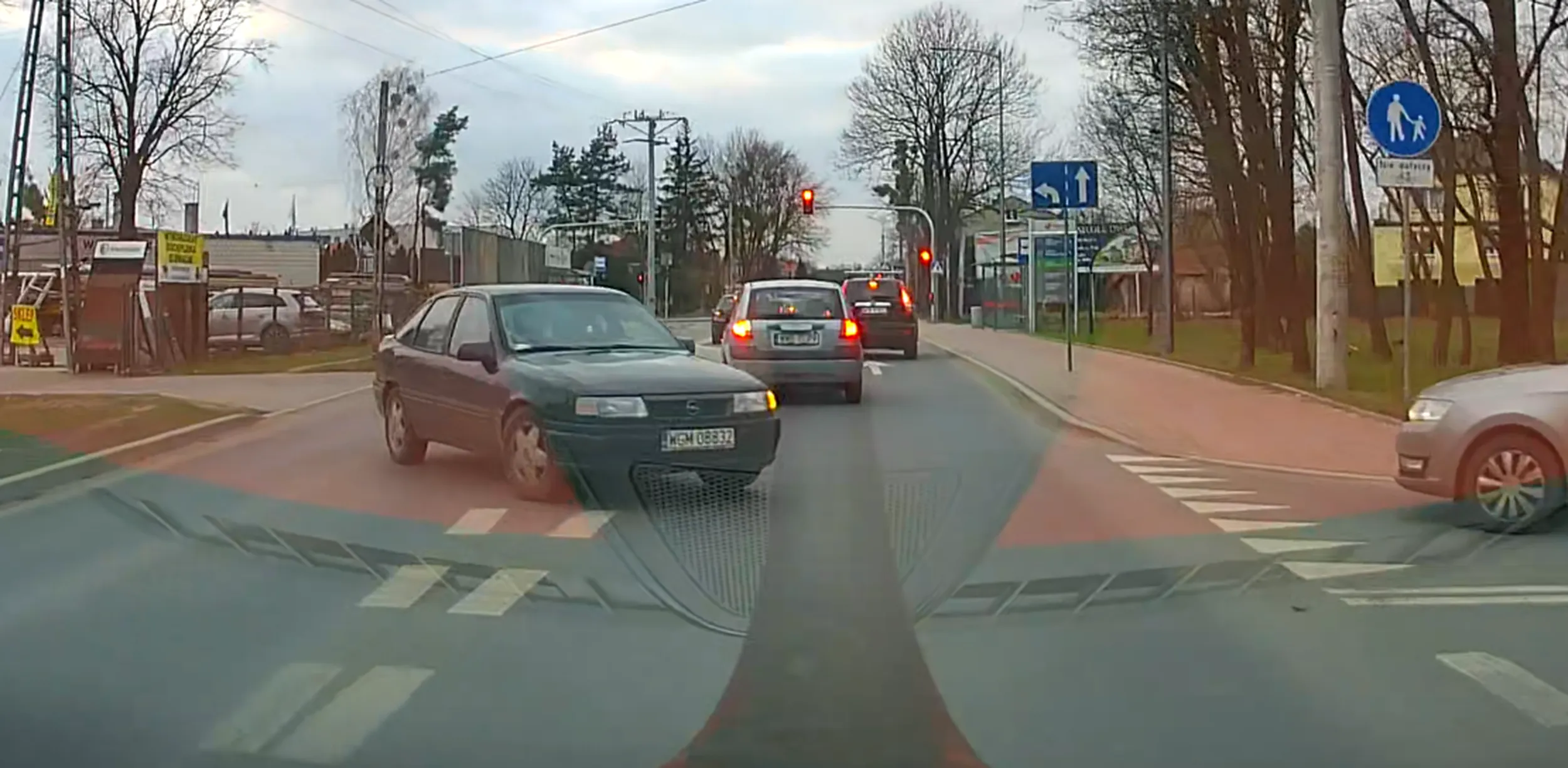 Panu tak się spieszyło, że zapomniał nie tylko o światłach ale i o przepisach