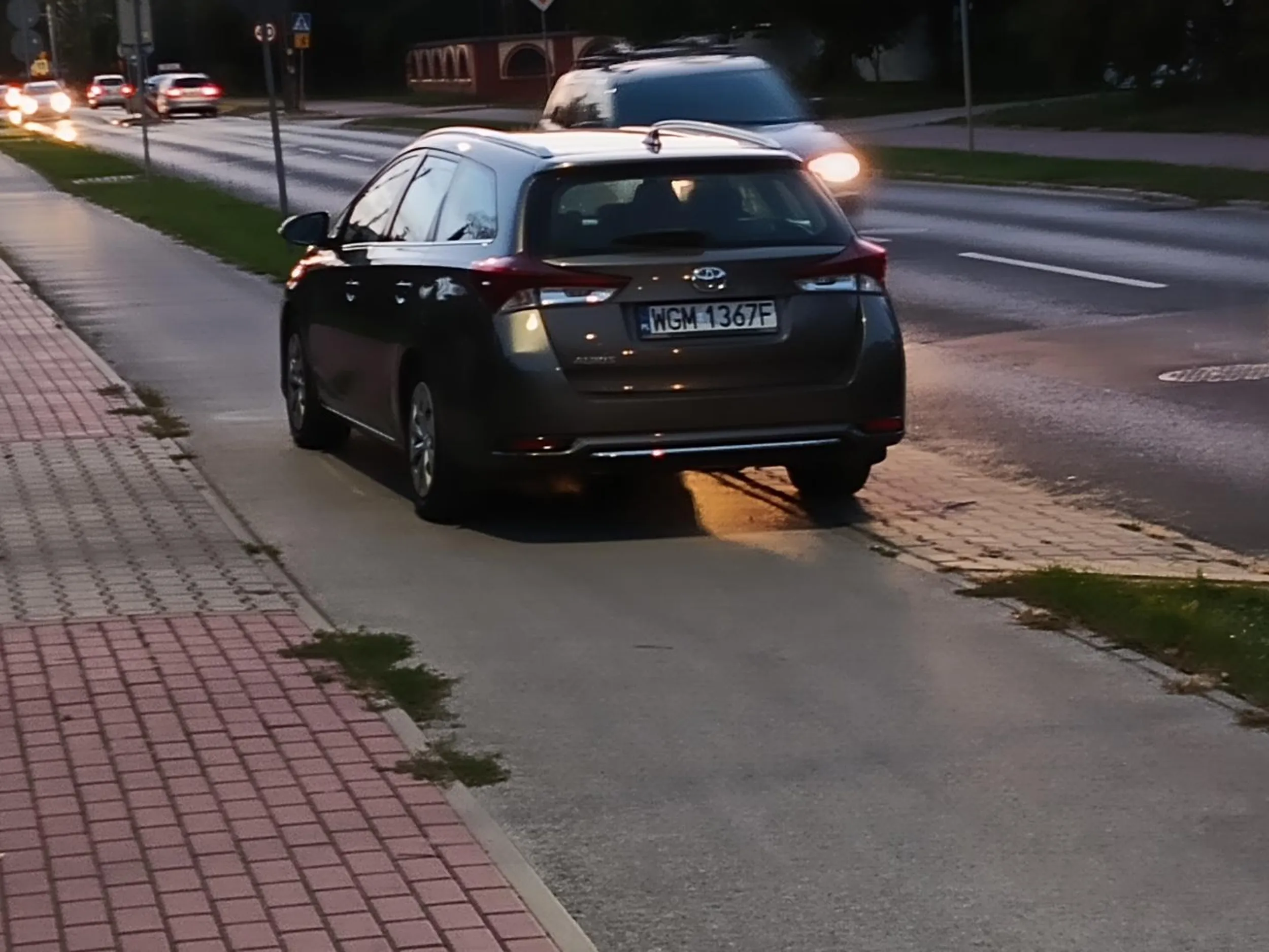 Drodzy kierowcy nie przyczepiajcie się do rowerzystów skoro parkujecie na ścieżkach rowerowych, ty mu to kierowcy należy się naklejka z karniakiem o wymiarach 20cm na 20 cm na przednią szybę
