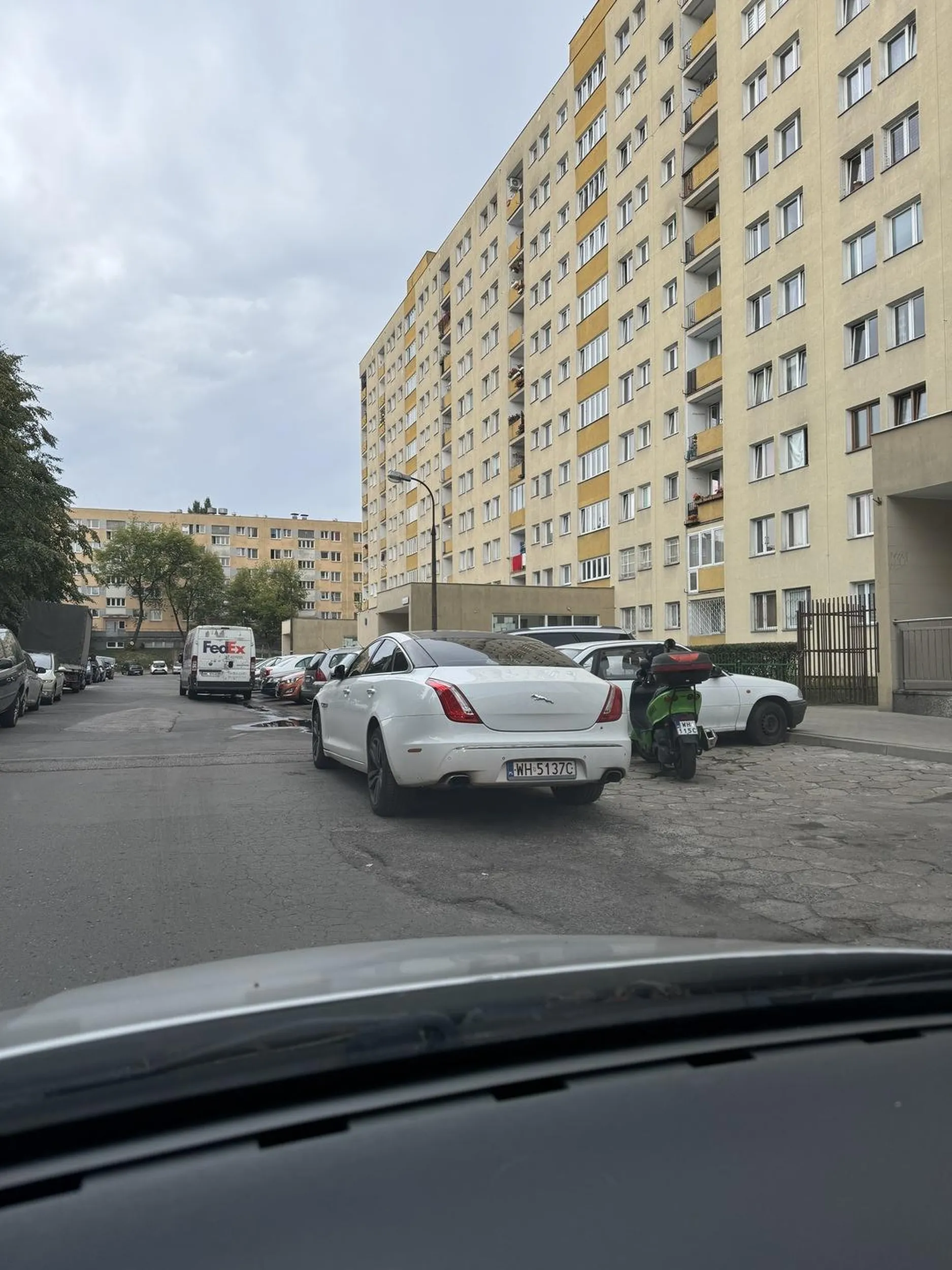 Od wczoraj święta krowa stoi tak że się zaparkować nawet nie można