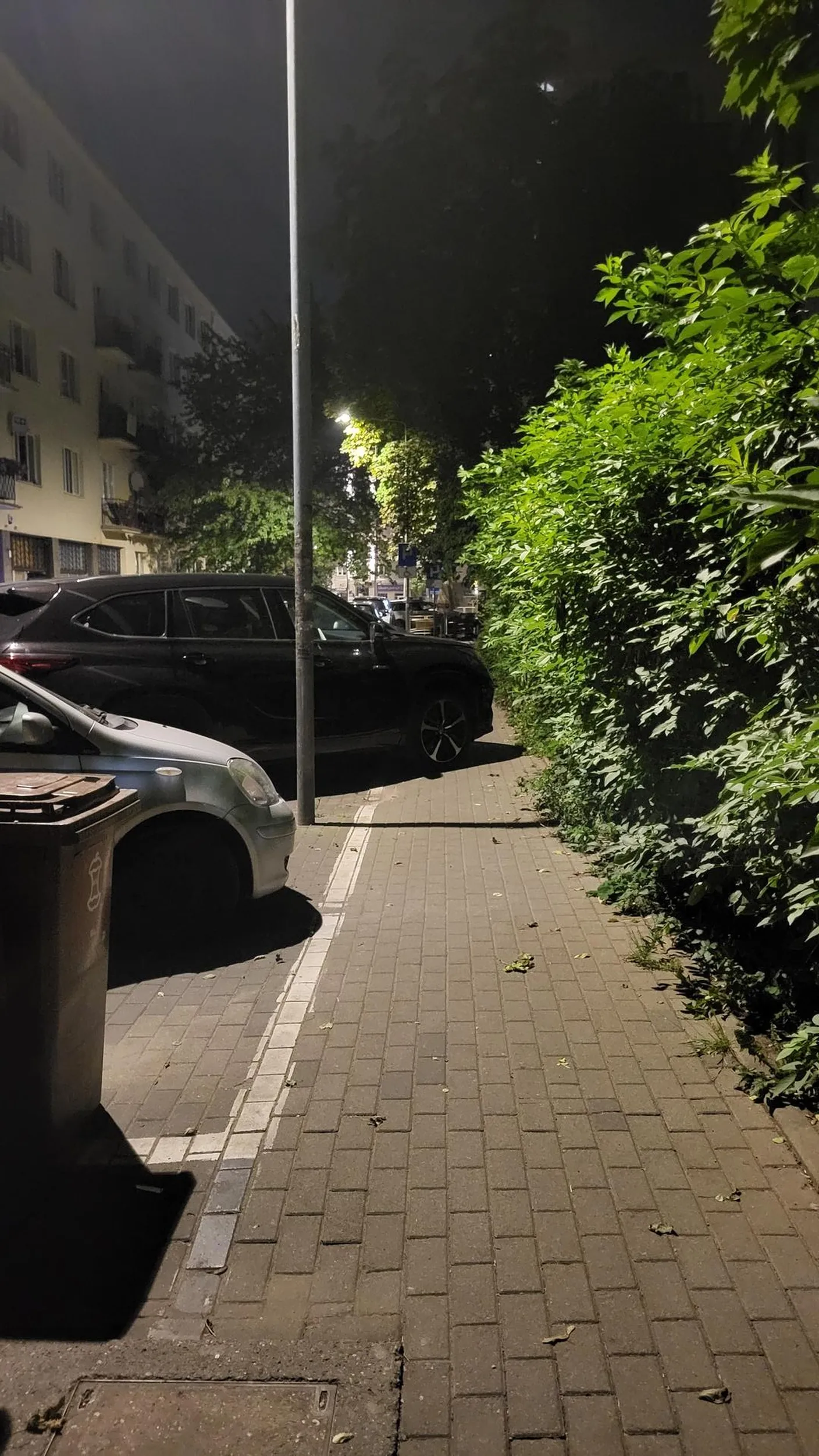 Spokojnie, chodnik też służy do parkowania samochodów. Nikomu nie przeszkadza na nim twoja monstrualna toyota