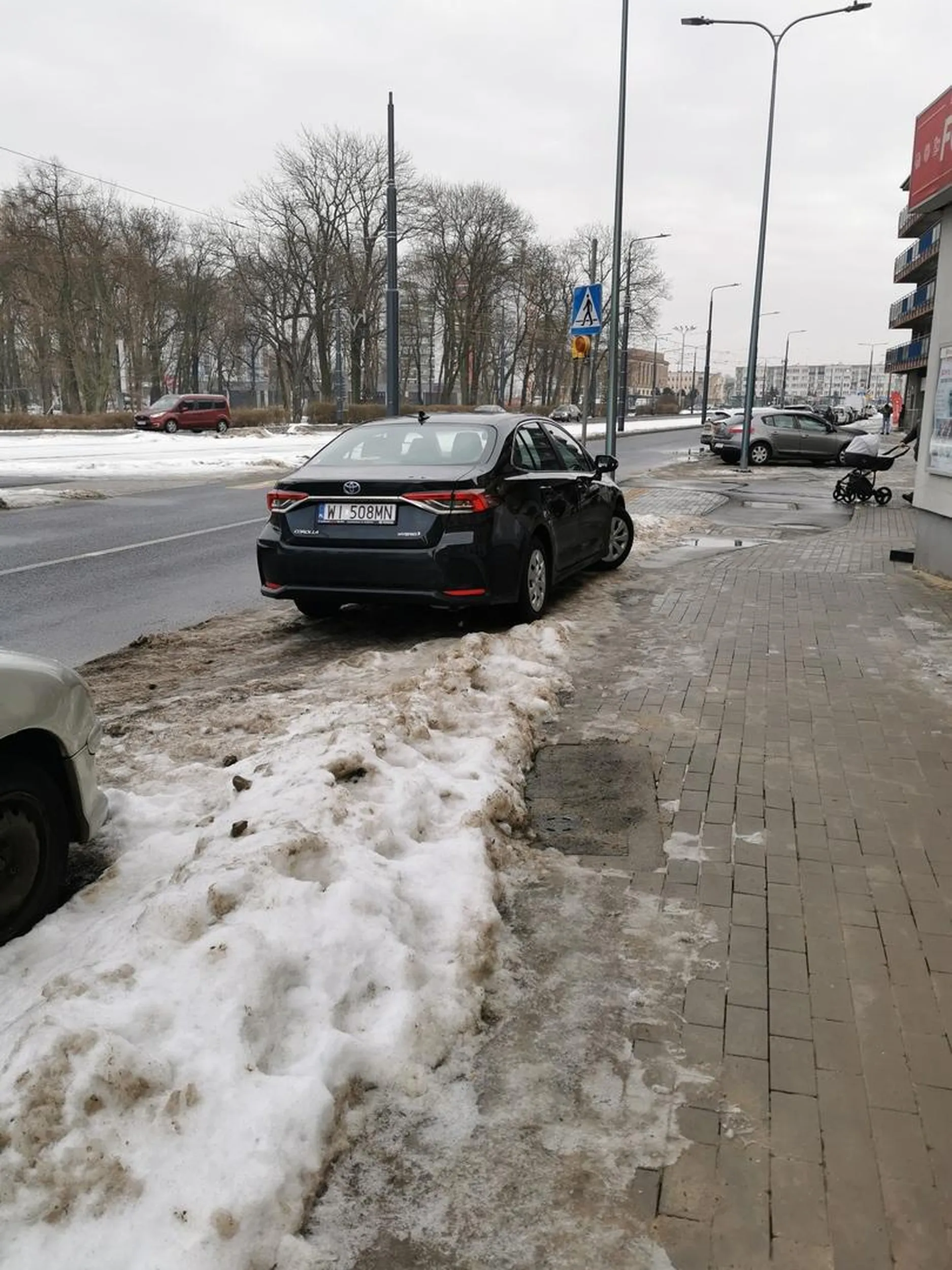 Na środku drogi rowerowej!