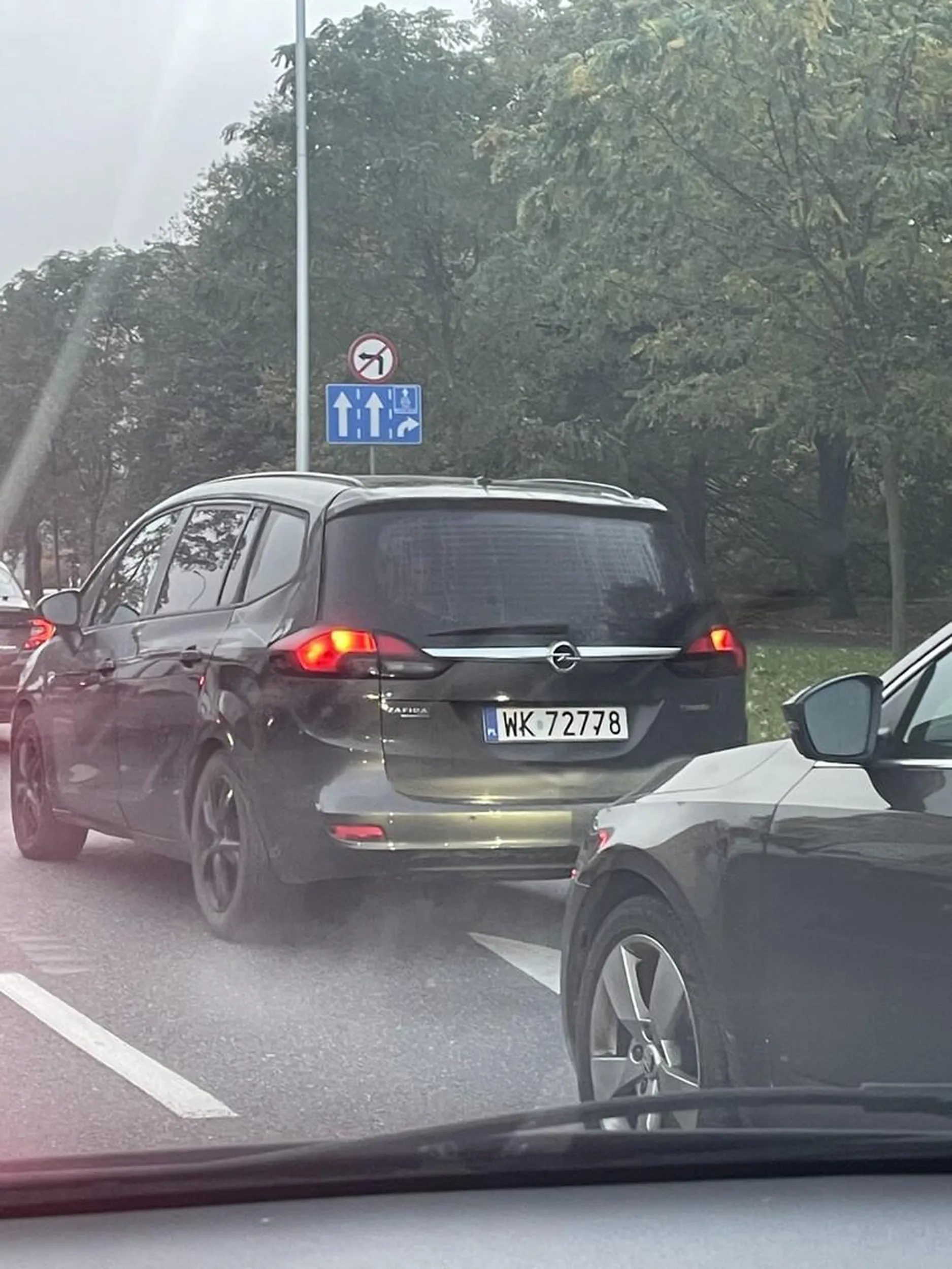 Baran, prostak, nie używa kierunkowskazów, zajeżdża drogę po chamsku i stwarza zagrożenie innym uczestnikom, wymusza pierwszeństwo.
