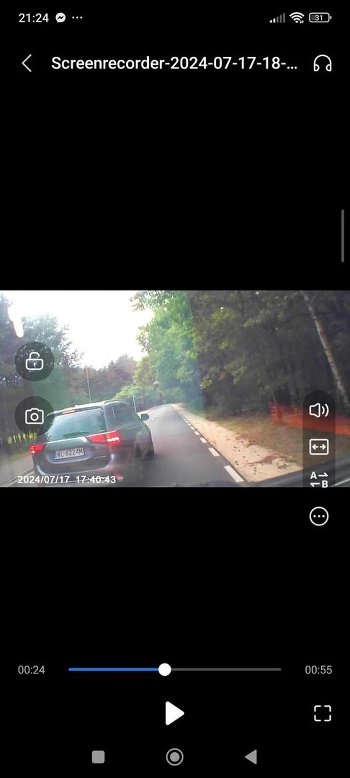 Próba wymuszenia kolizji, nie ładnie.