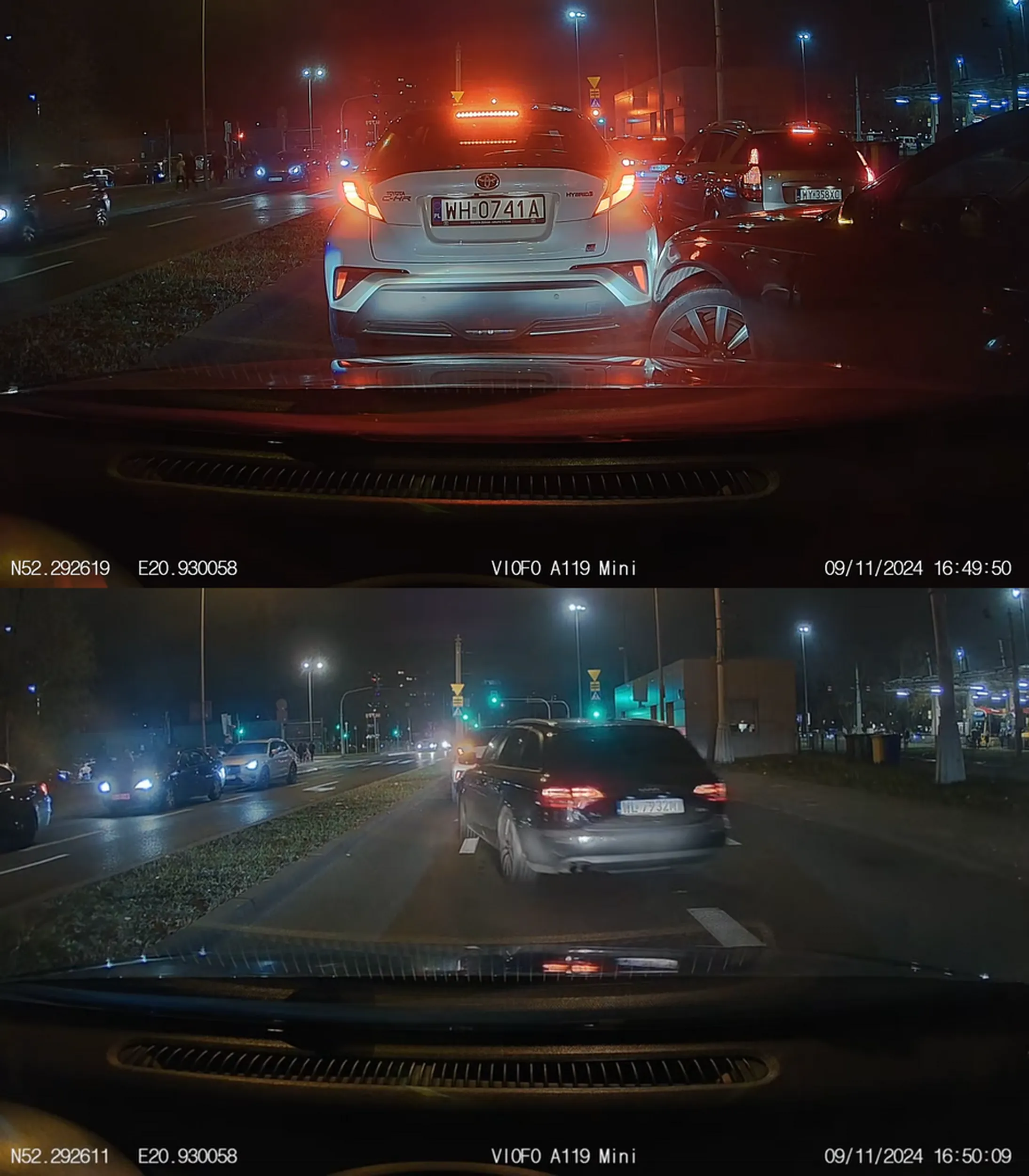 Taki narwany, że wjechał Toyocie w zderzak...