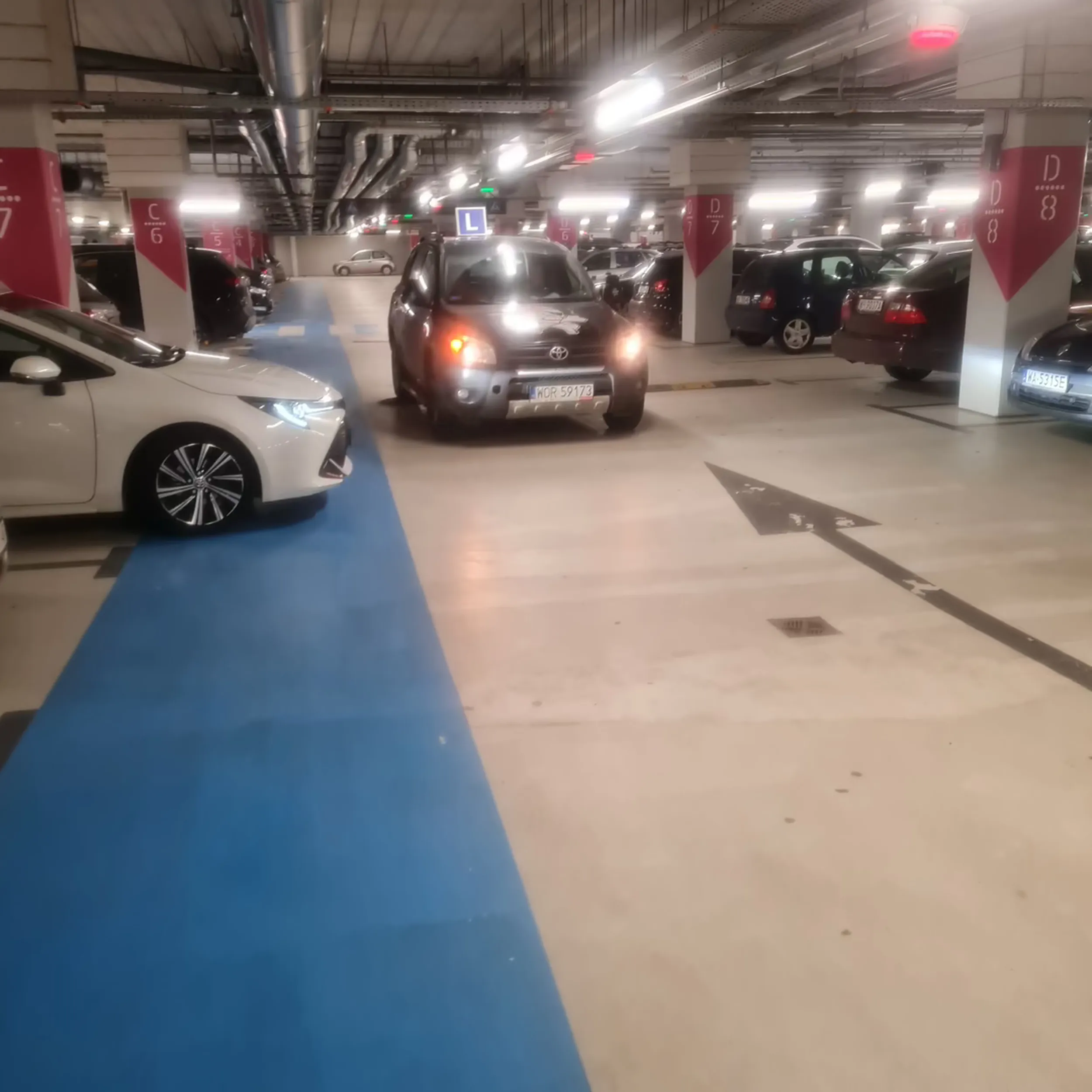 Instruktor jazdy, uczy jazdy pod prąd.  Brawo...