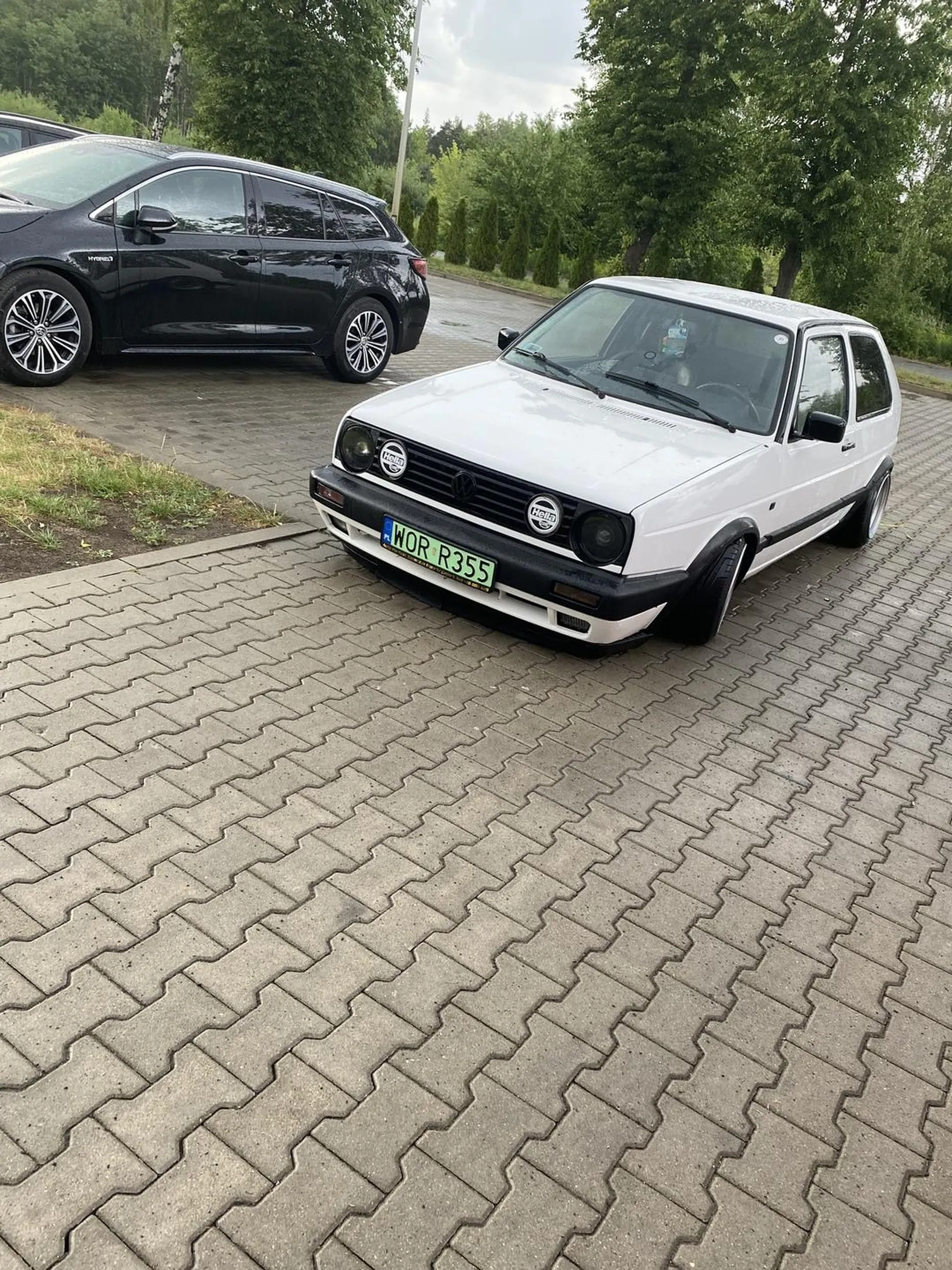 Chłop ma elektrycznego golfa sztos fura