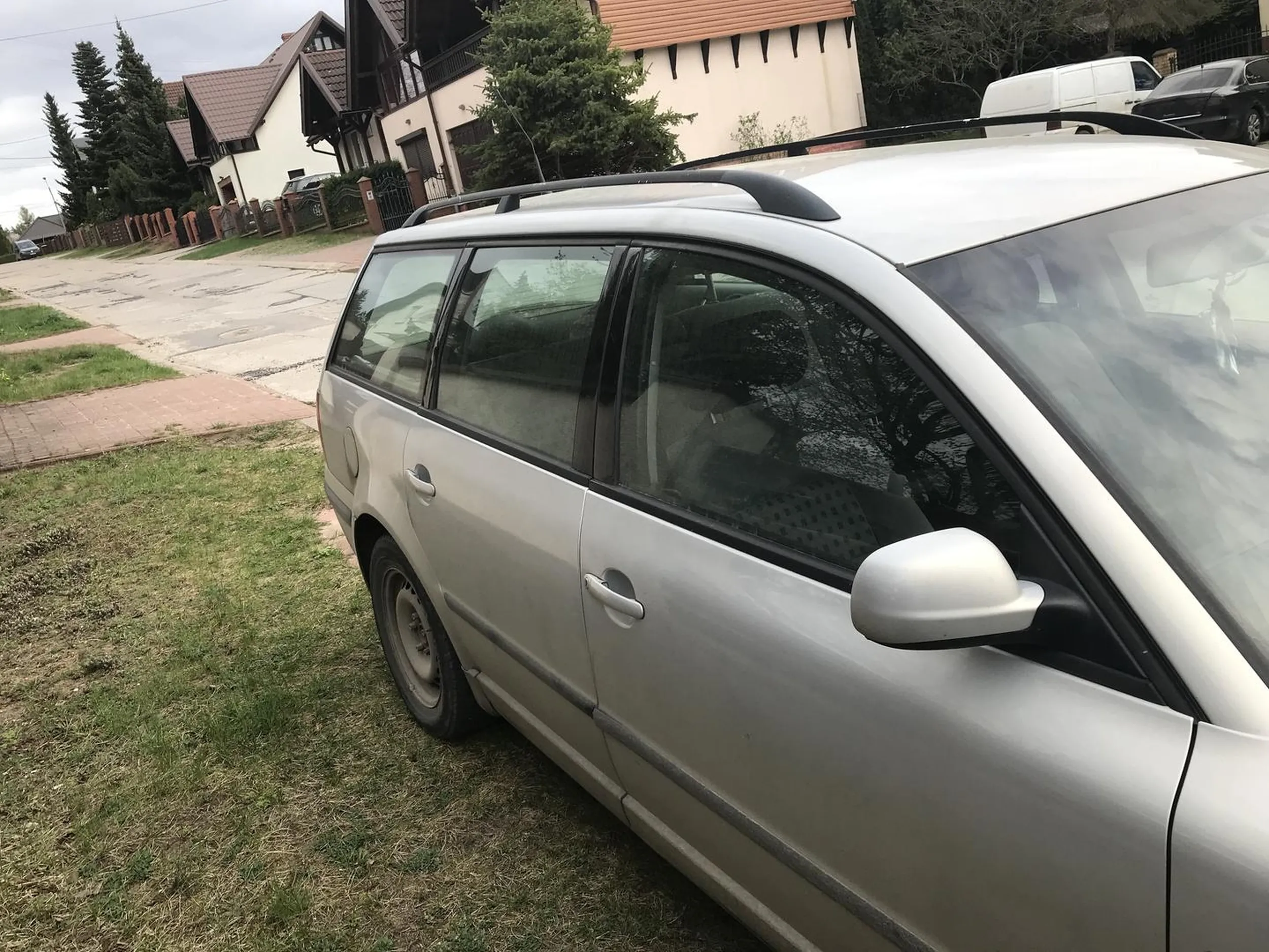 Specjalnie Pani wjechała mi na trawnik.